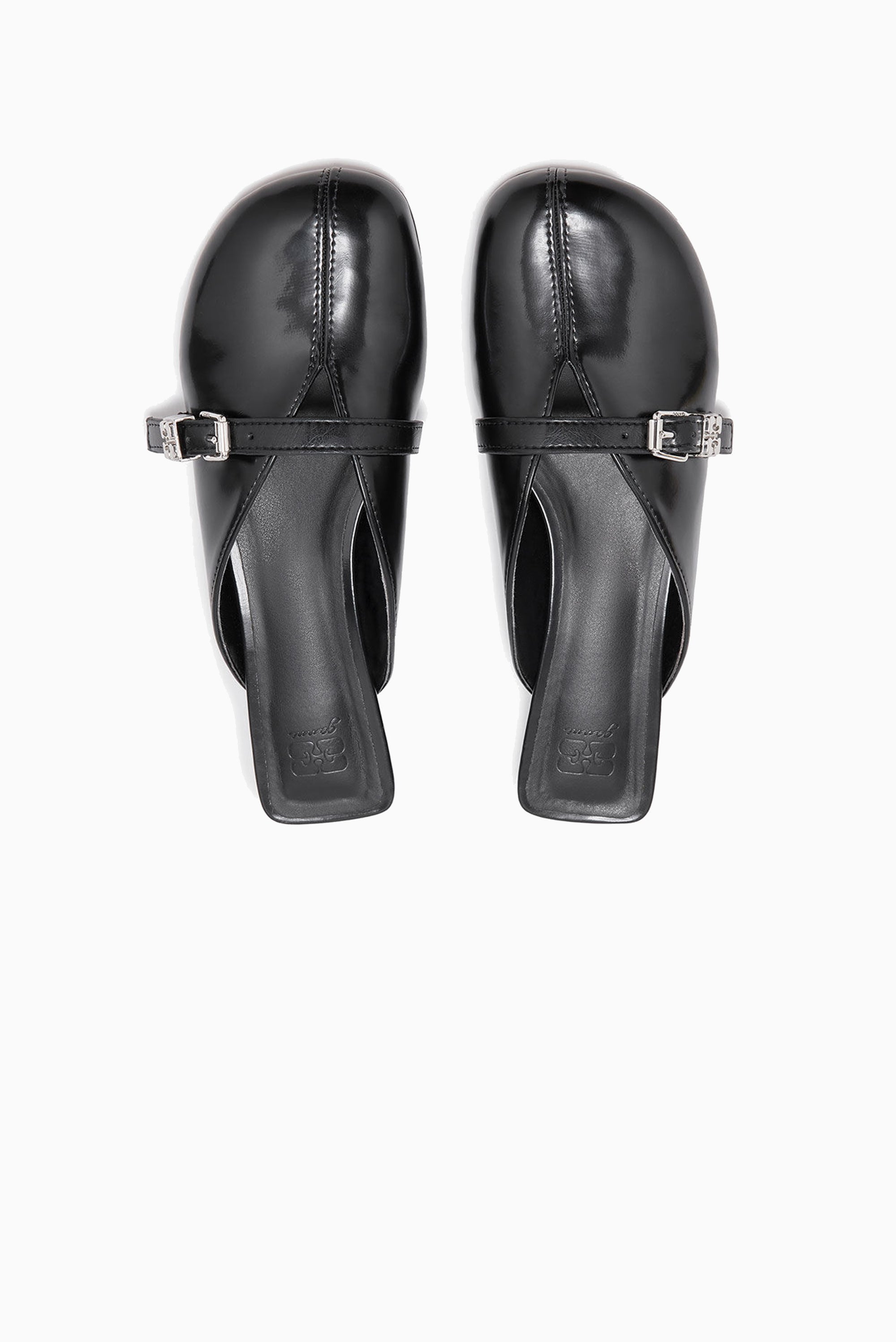 GANNI Sue Kitten Mule - Black