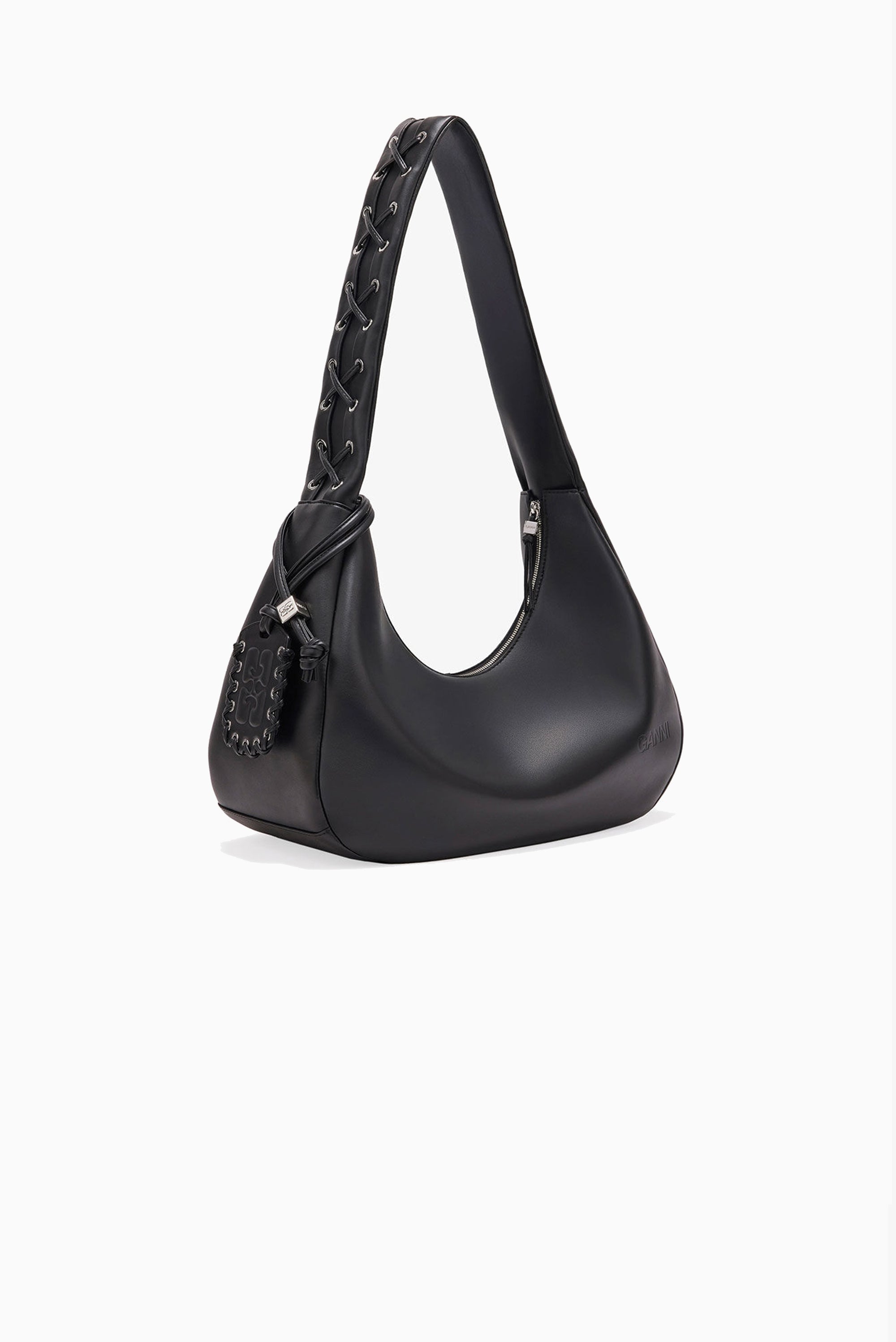 GANNI Hobo Medium Lace - Black