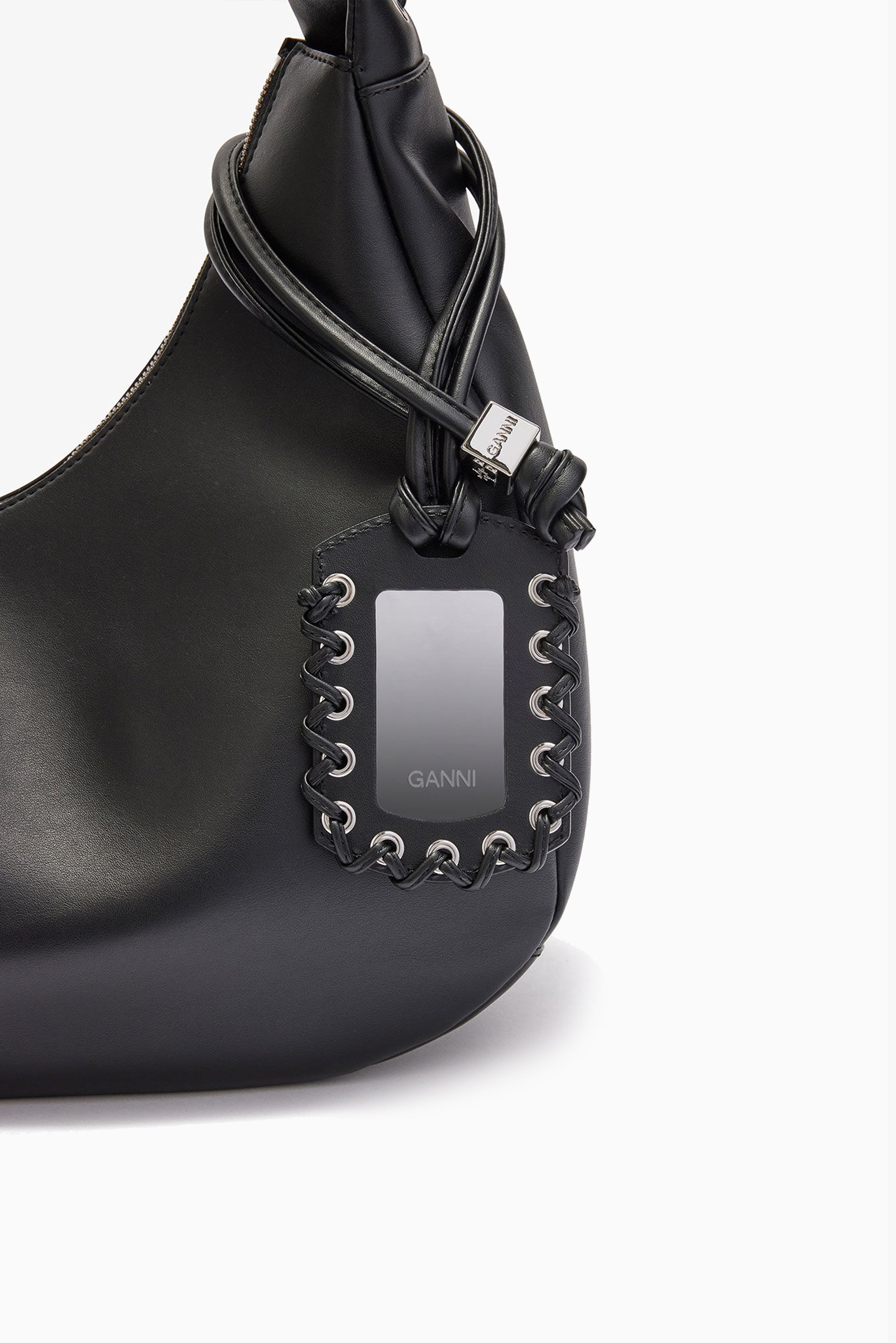 GANNI Hobo Medium Lace - Black