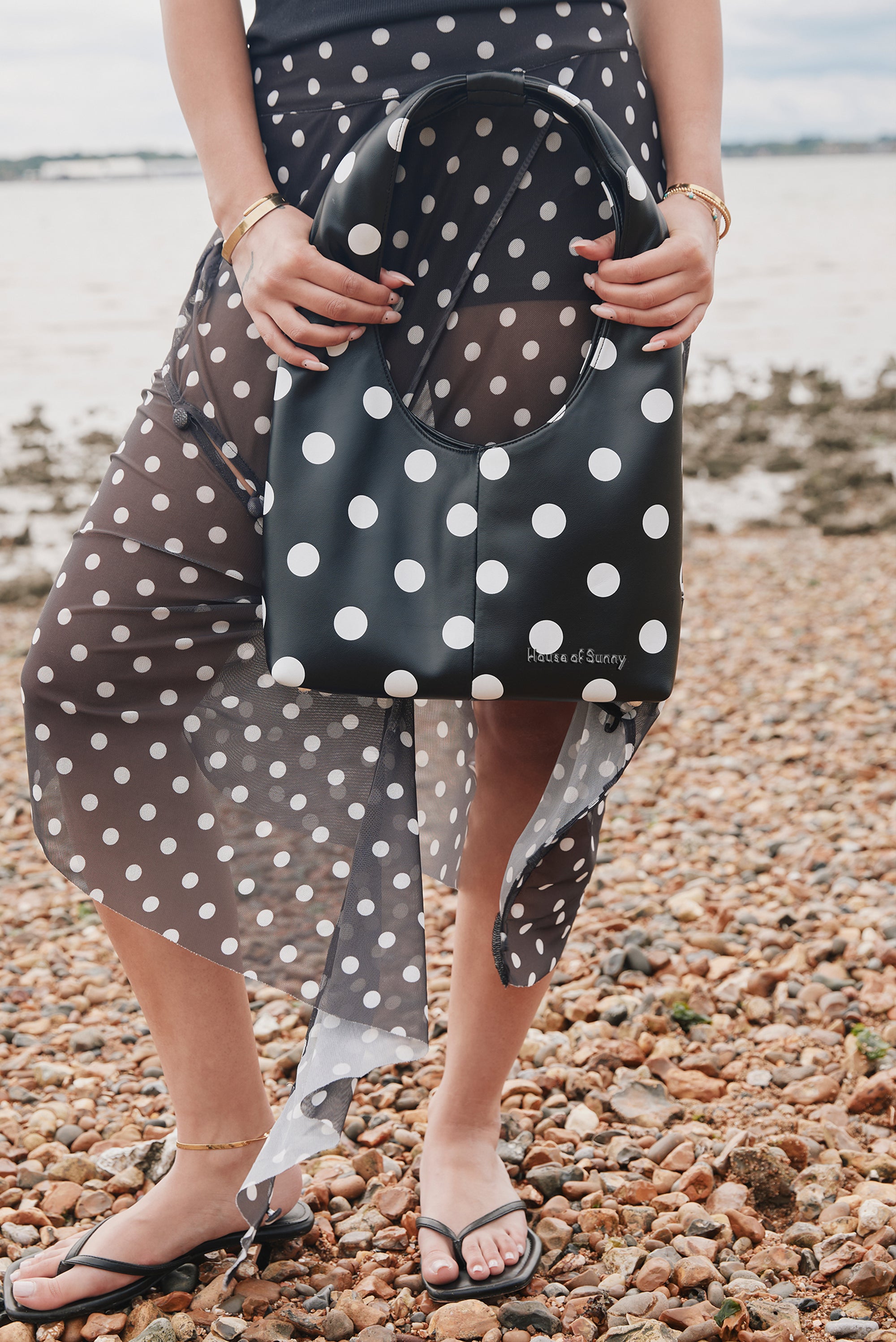 HOUSE OF SUNNY Polka Dot Sling Bag - Multi