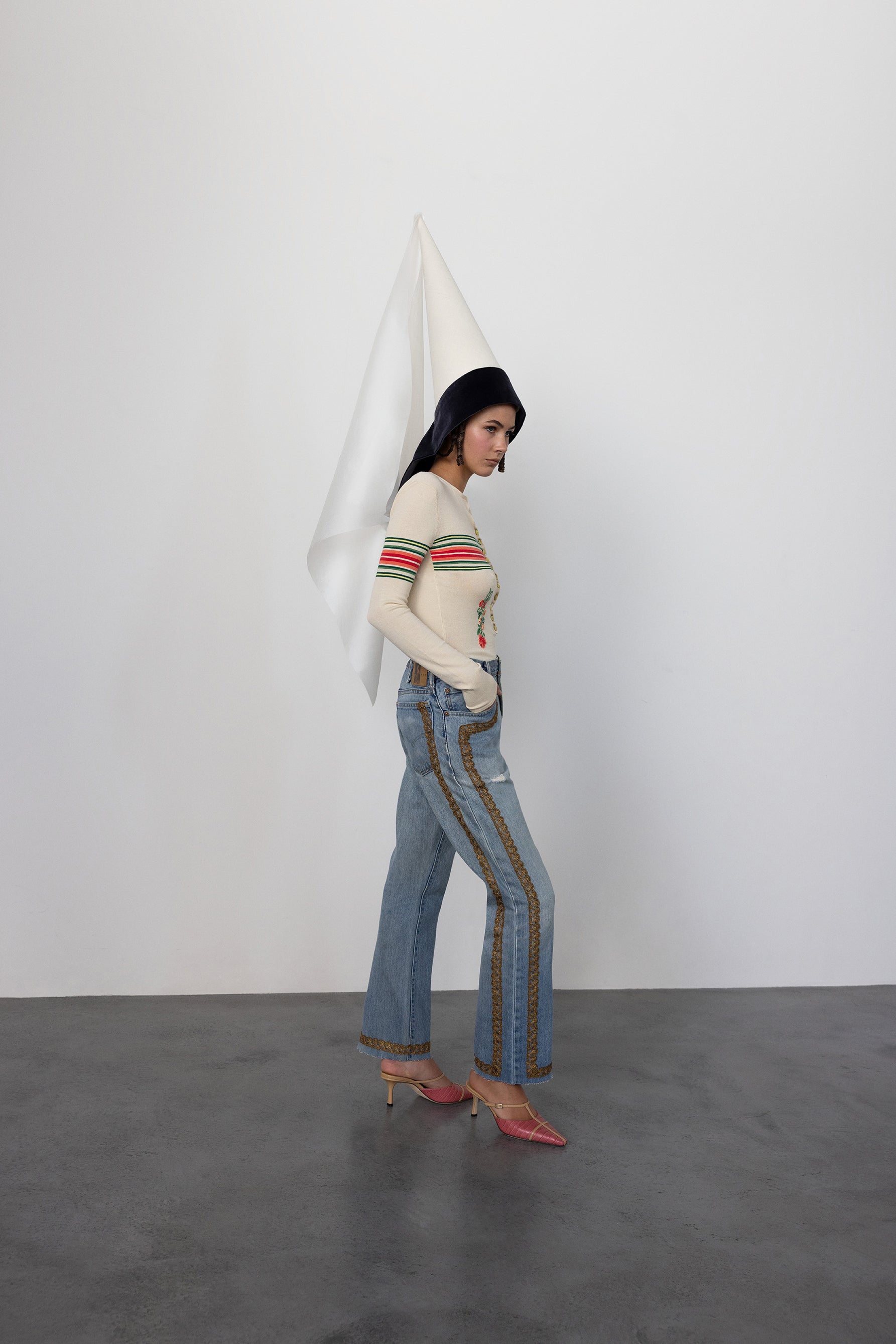 CONNER IVES Reconstituted Denim Bullion Jean