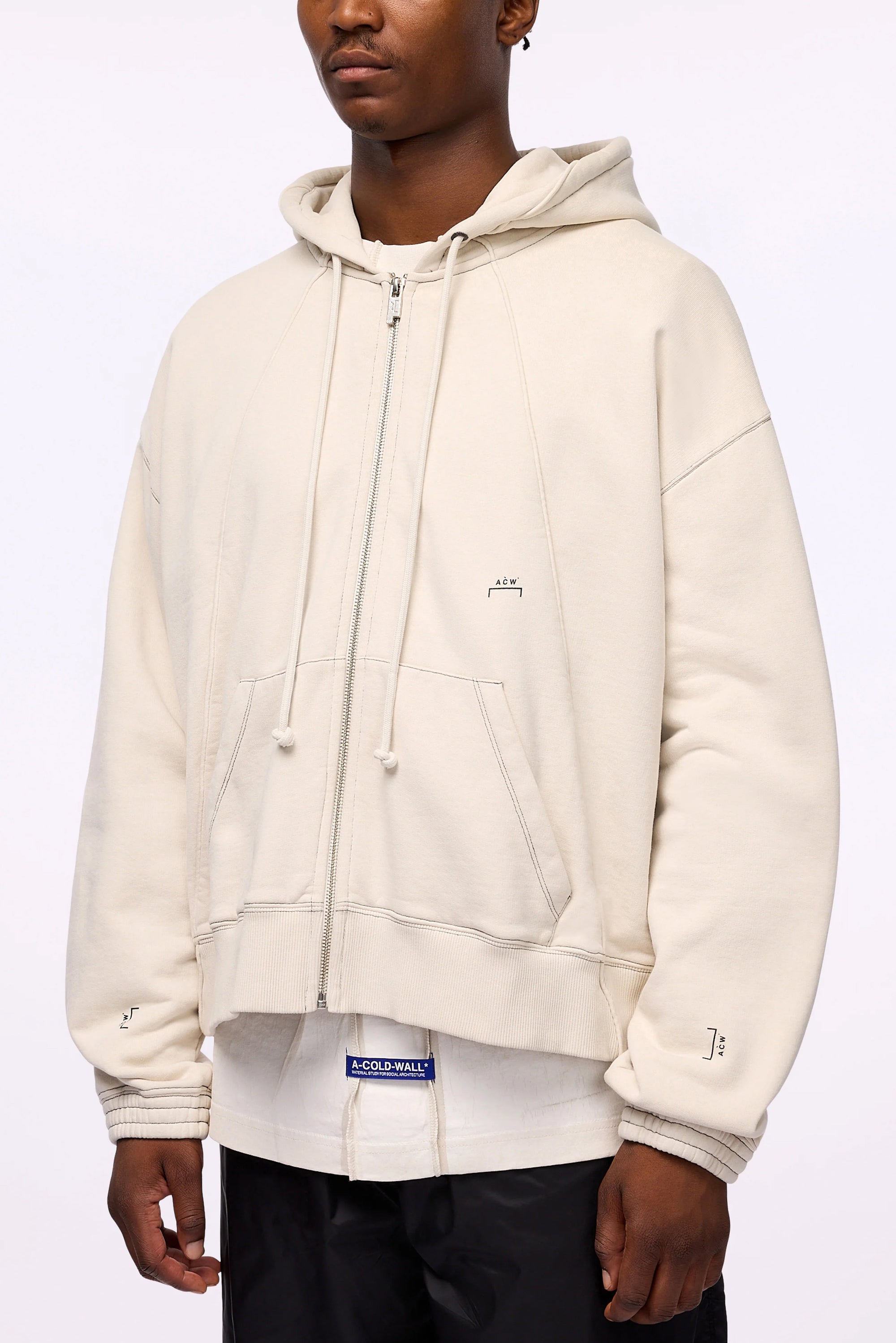 A-Cold-Wall* Millbank Zip Hoodie - Bone