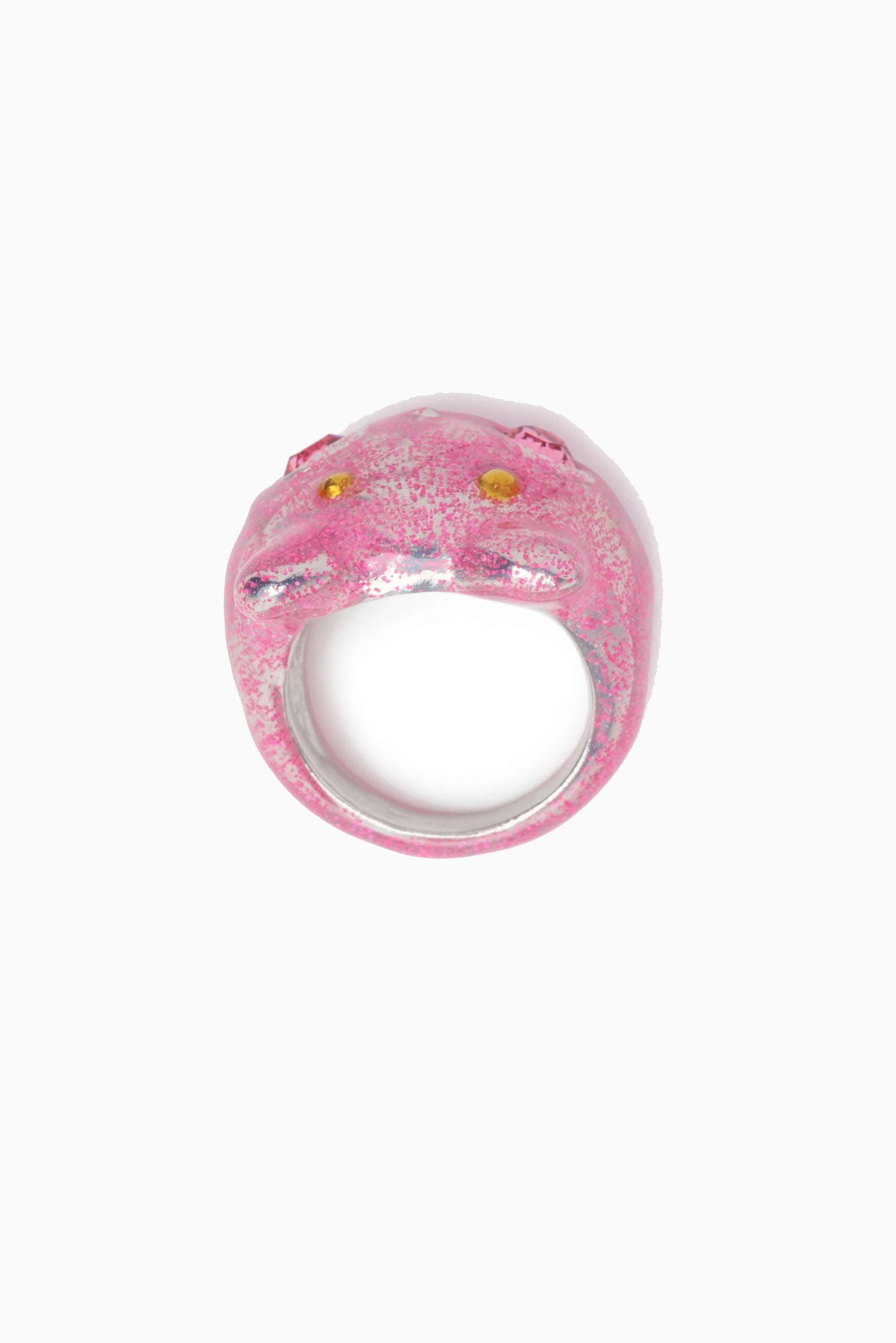 COLLINA STRADA Bug Ring - Rose Glitter