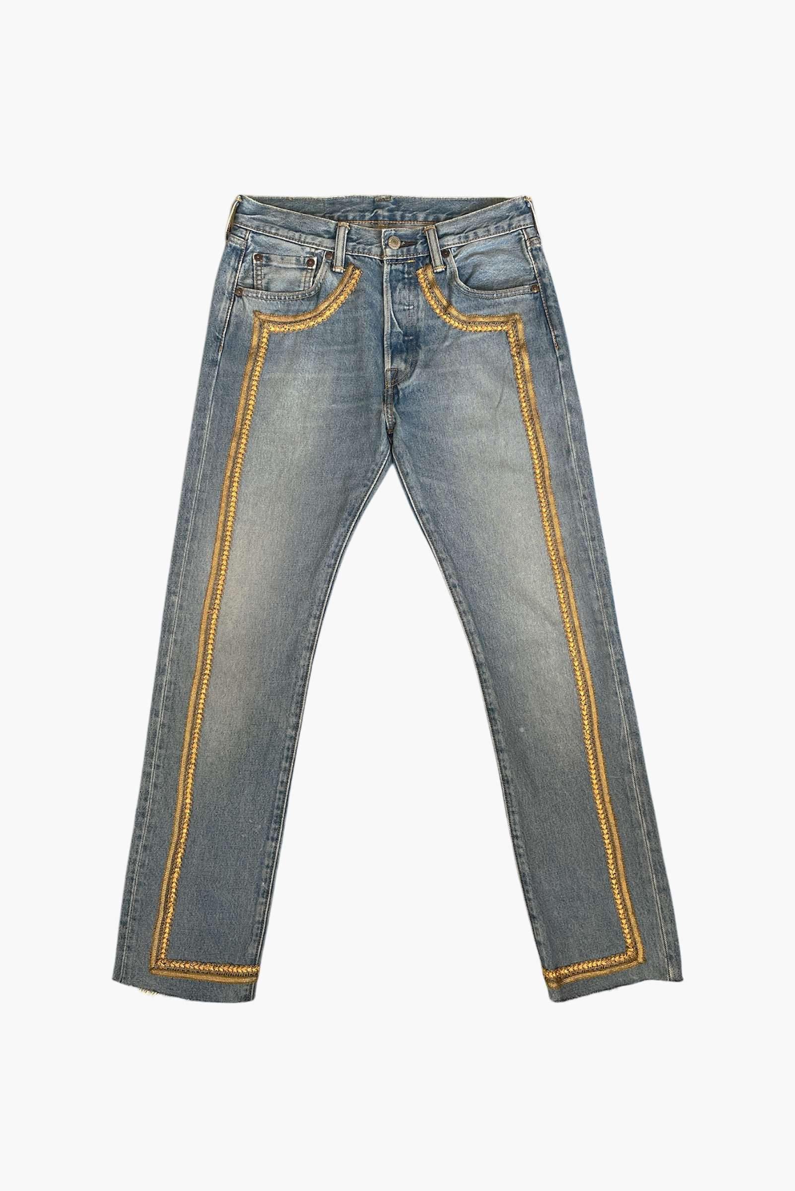 CONNER IVES Reconstituted Denim Bullion Jean