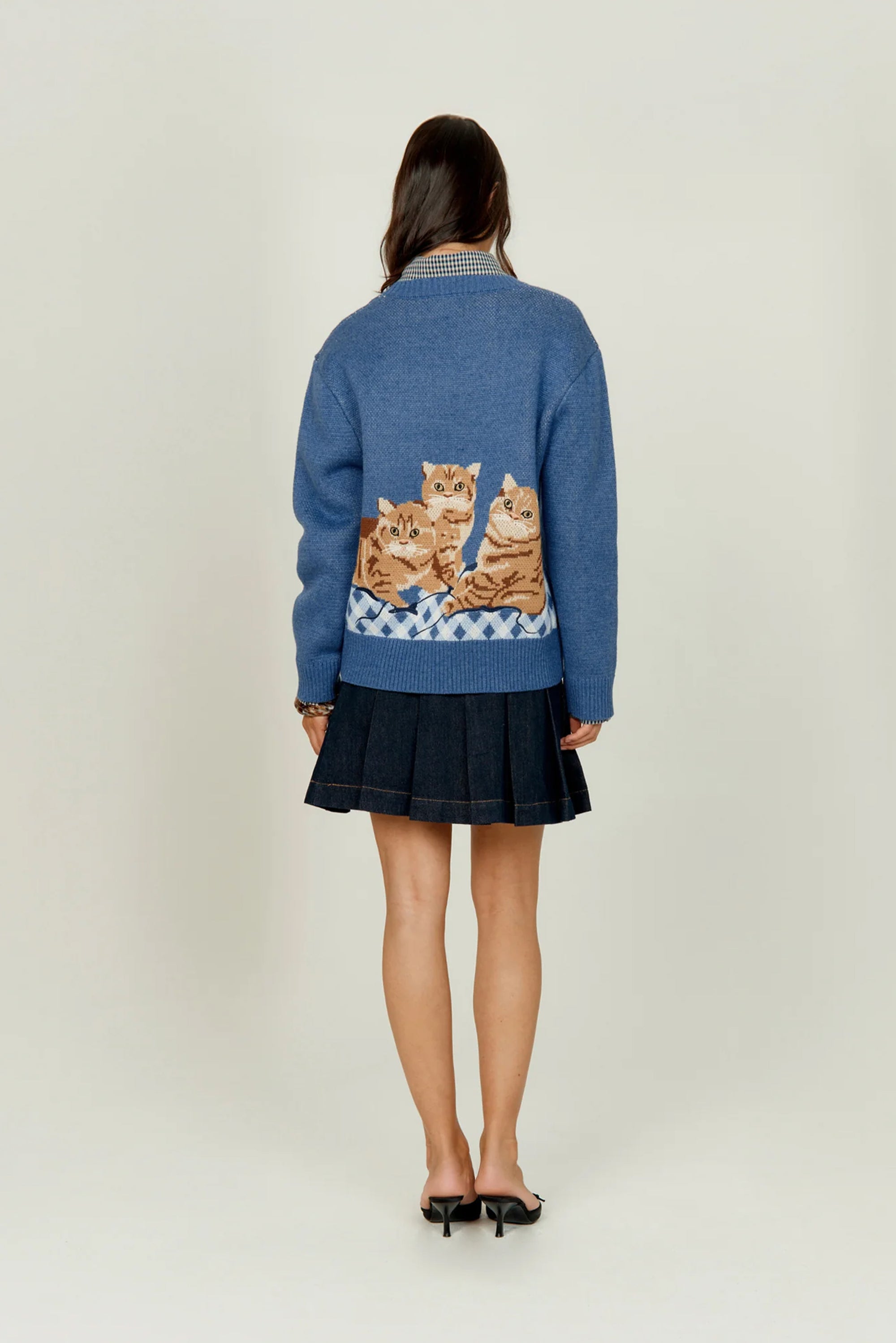 HOUSE OF SUNNY The Ginger Cat Crew - Mid Blue