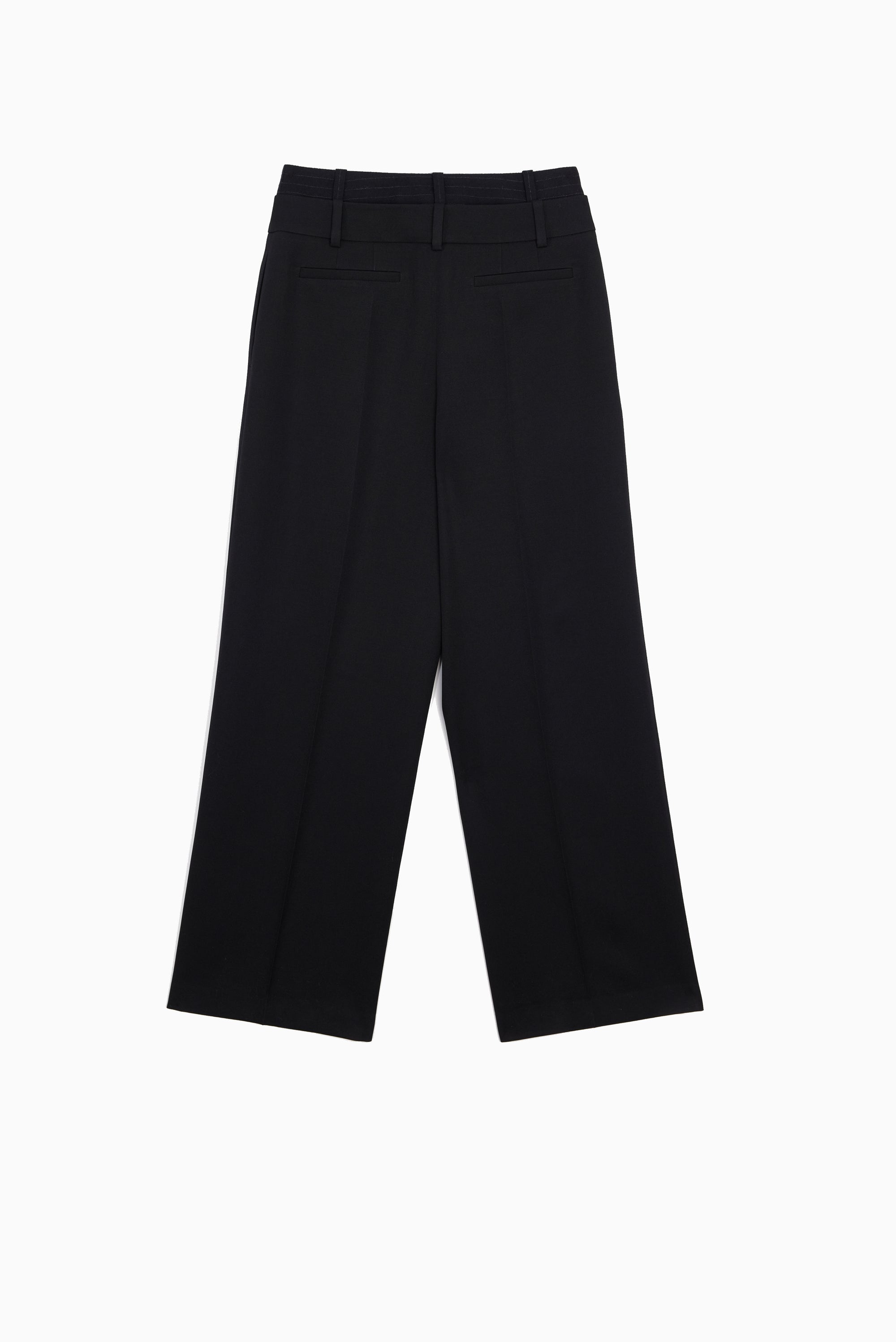 JUUN.J Double Waisted Wool Pants - Black