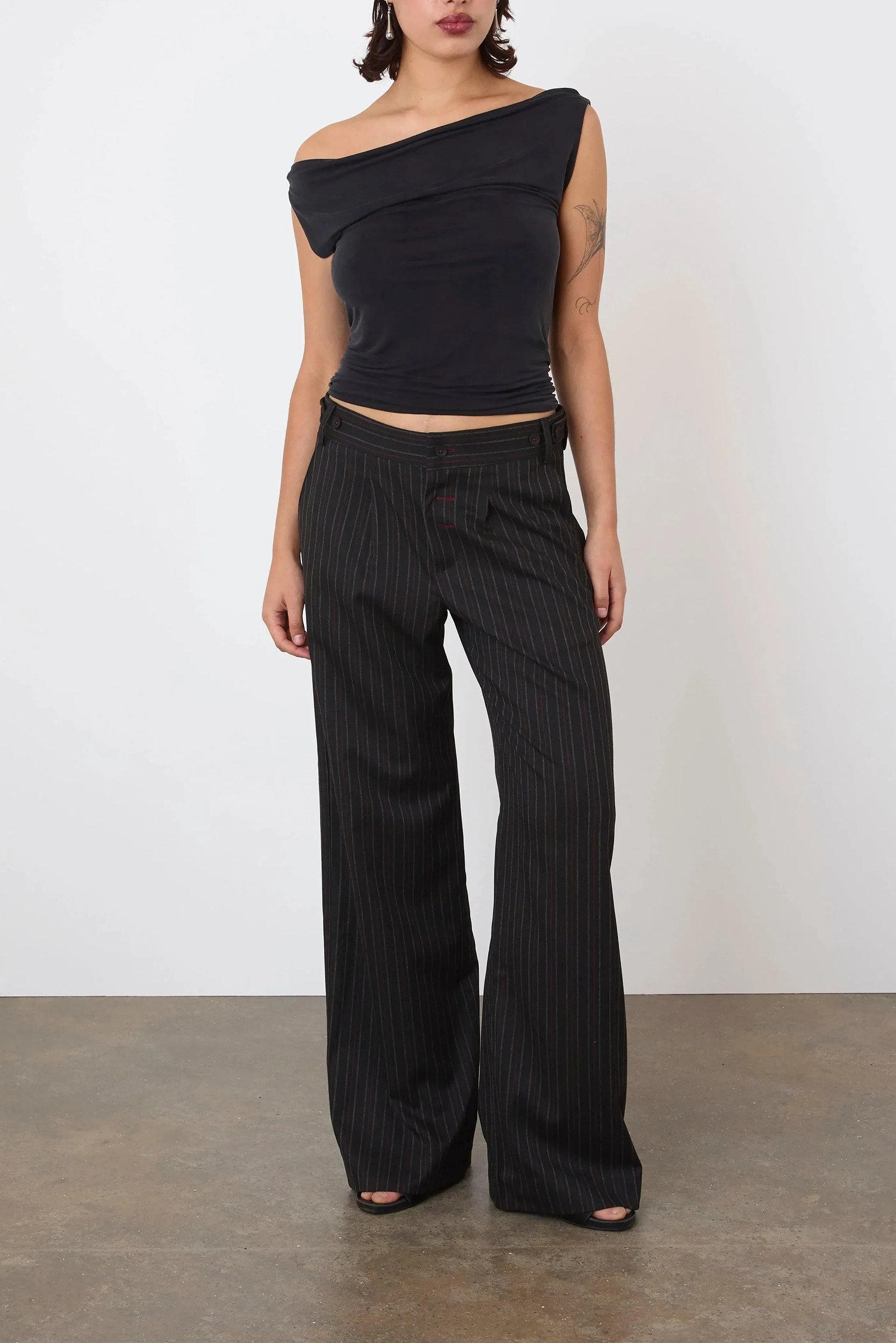 PEACHY DEN Lennox Trousers - Heavy Lead