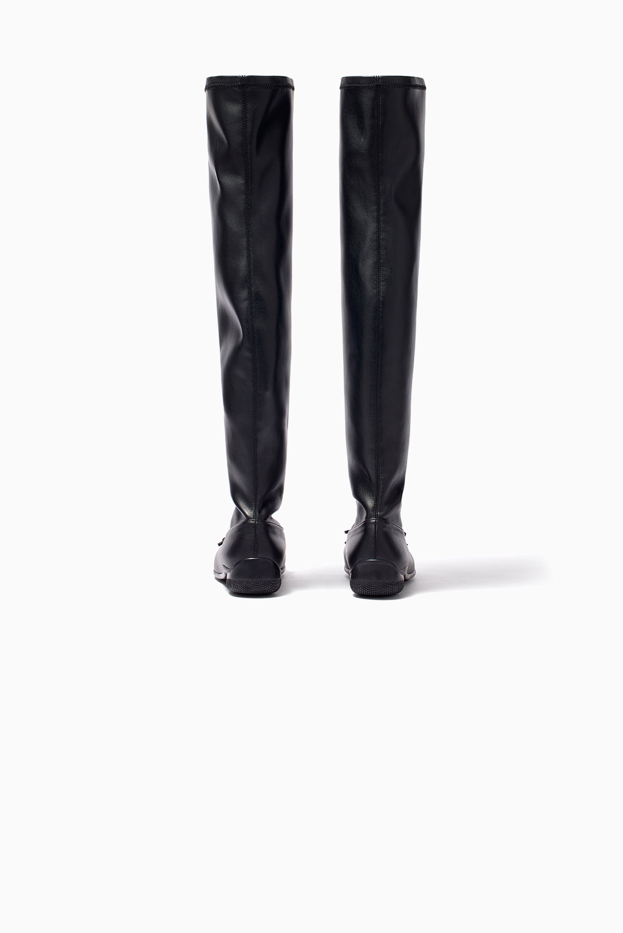OPEN YY Thigh High Ballet Boots - Black
