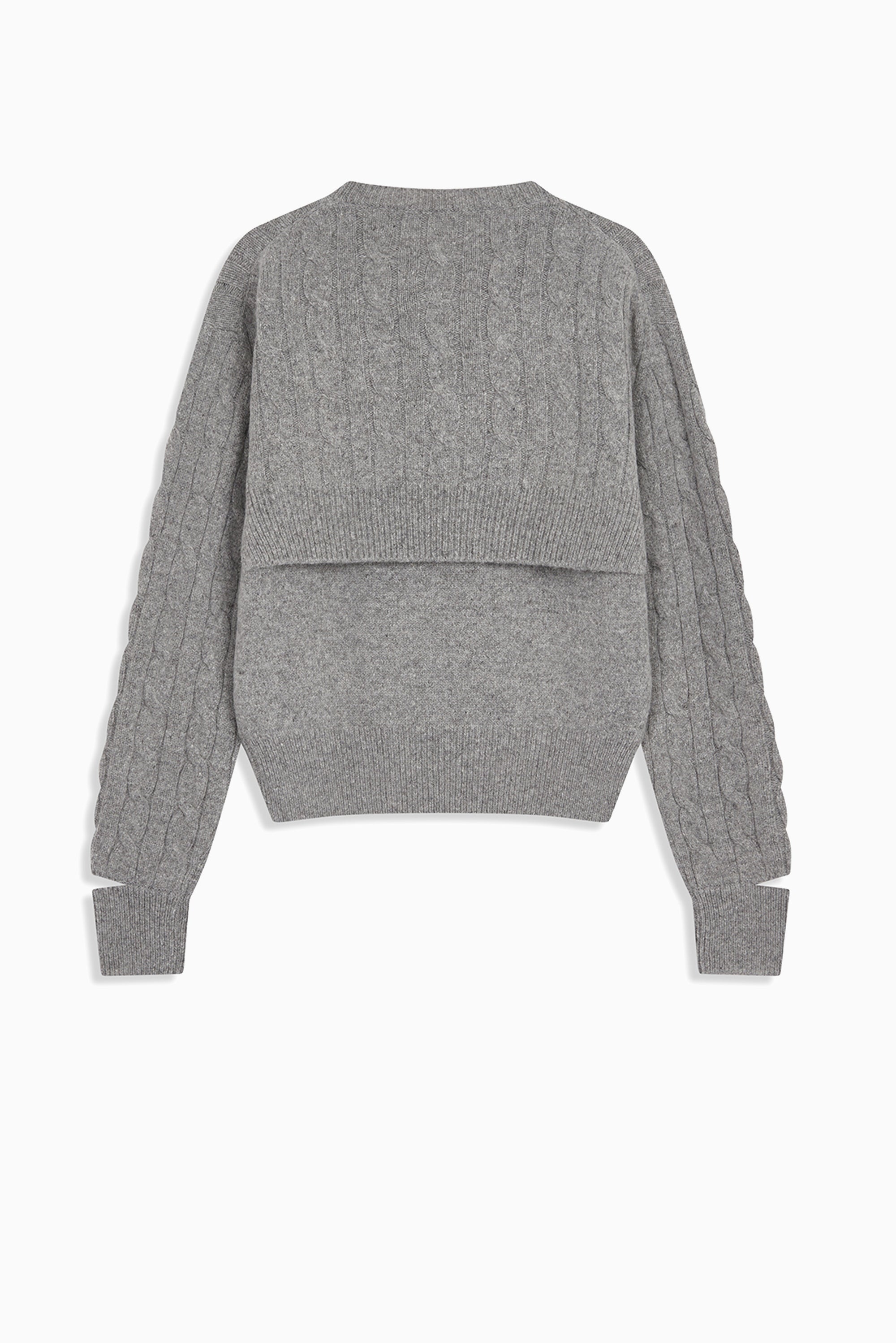 OPEN YY Convertible Cable Knit - Grey