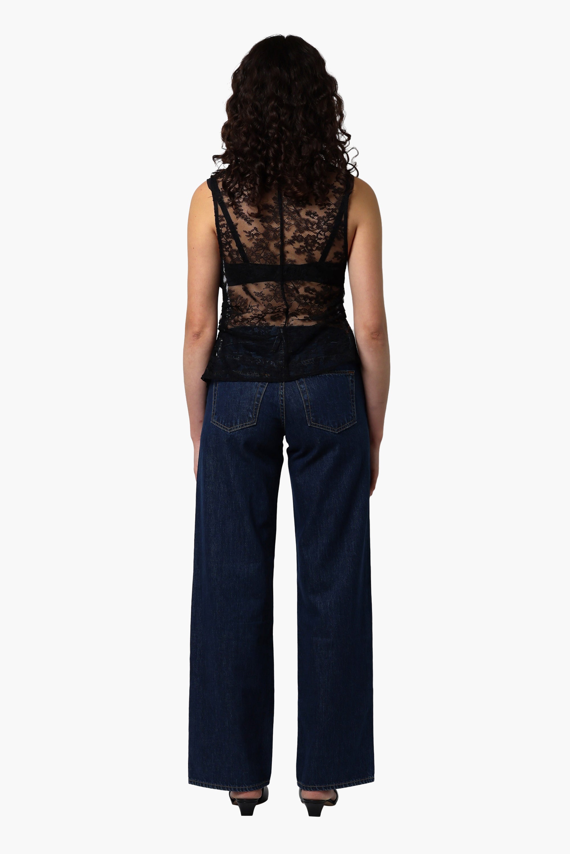 Palais Lace Top -  Black