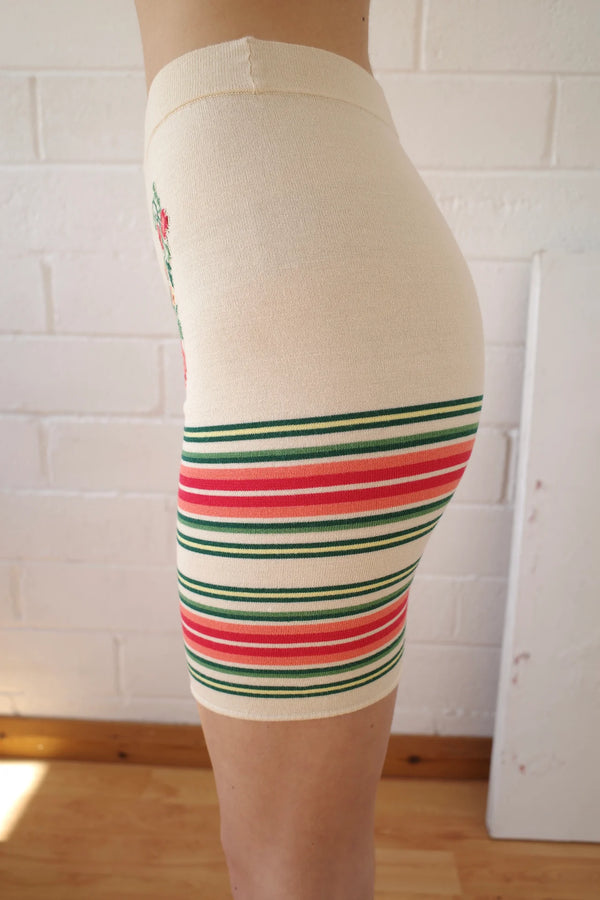 CONNER IVES Bike Short - Beige Multi