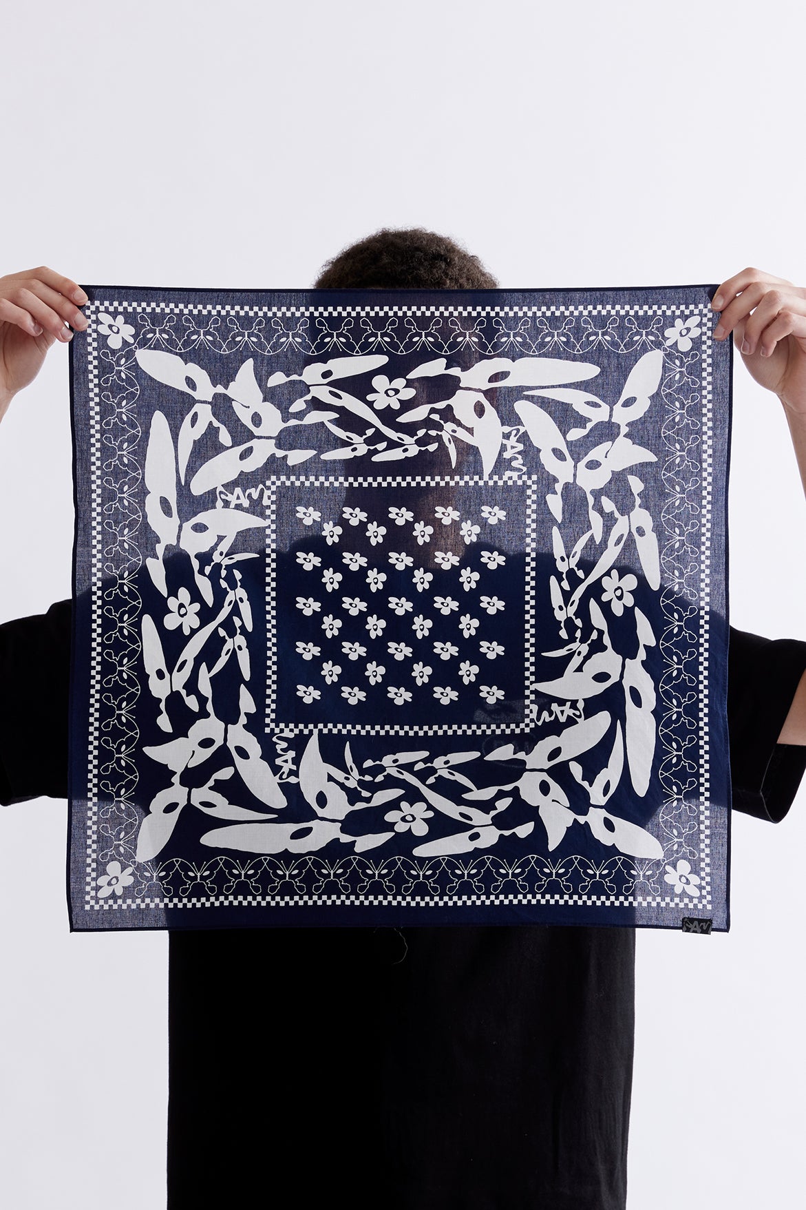 Kaleidoscope Of Butterflies Bandana - Navy