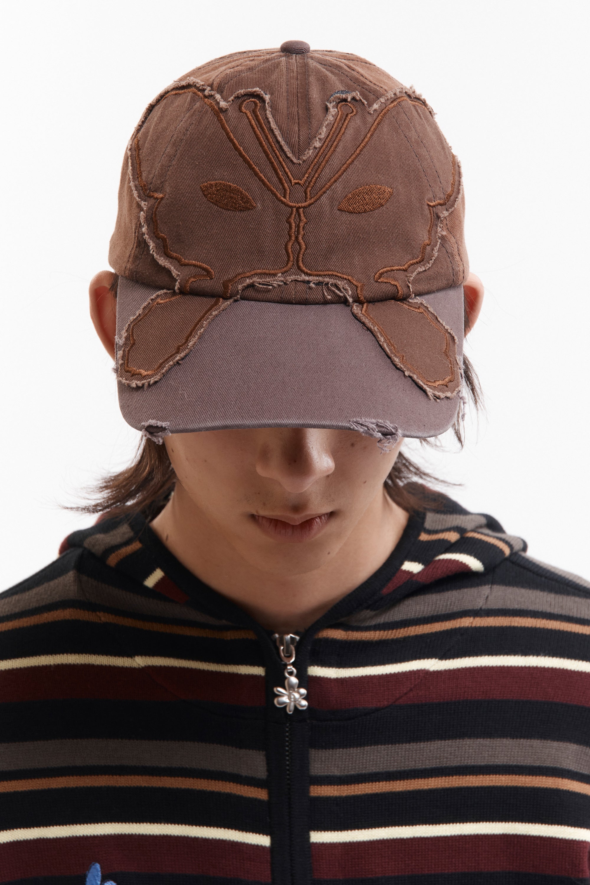 Alien Butterfly Tonal Baseball Cap - Brown