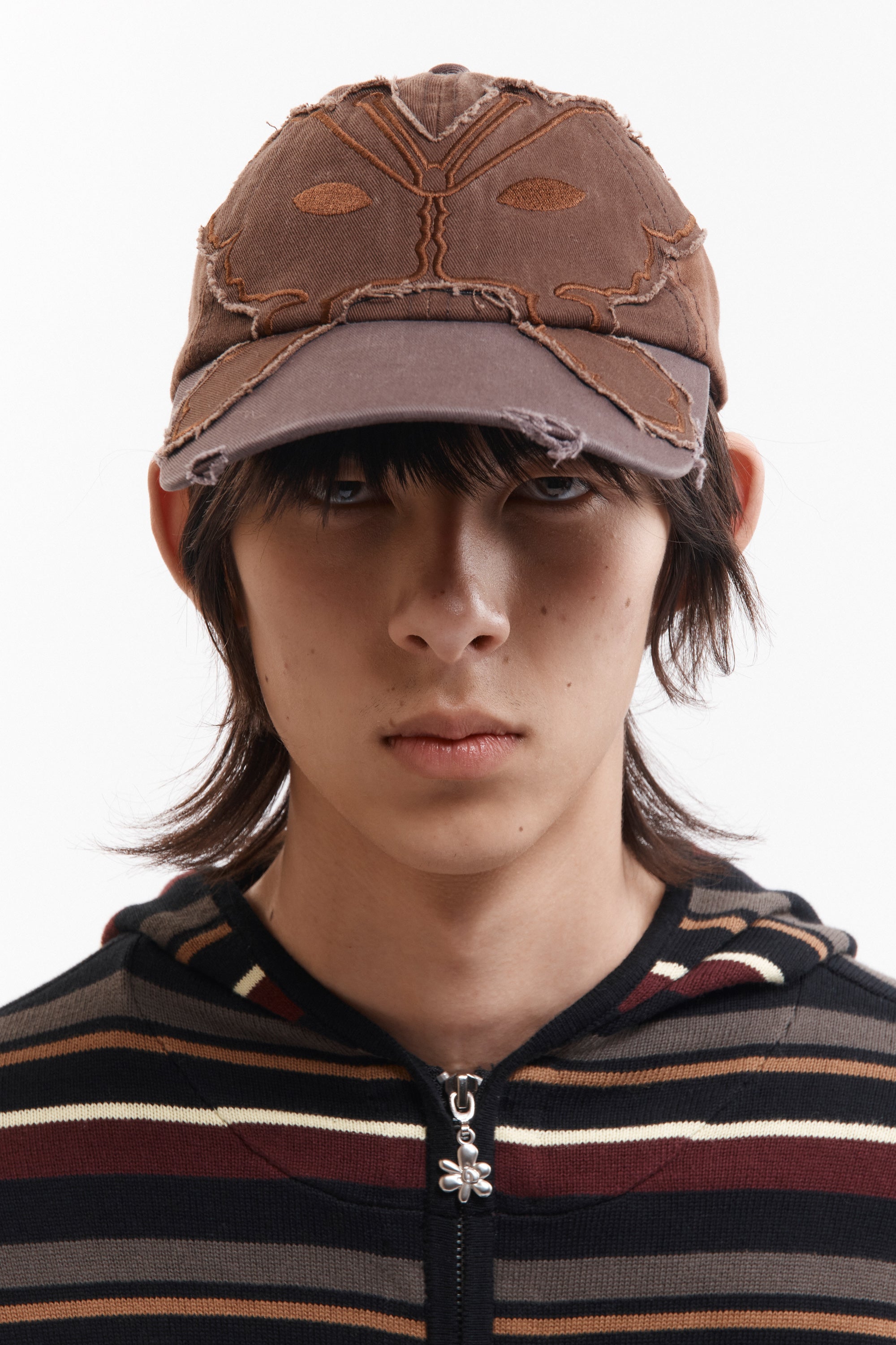 Alien Butterfly Tonal Baseball Cap - Brown