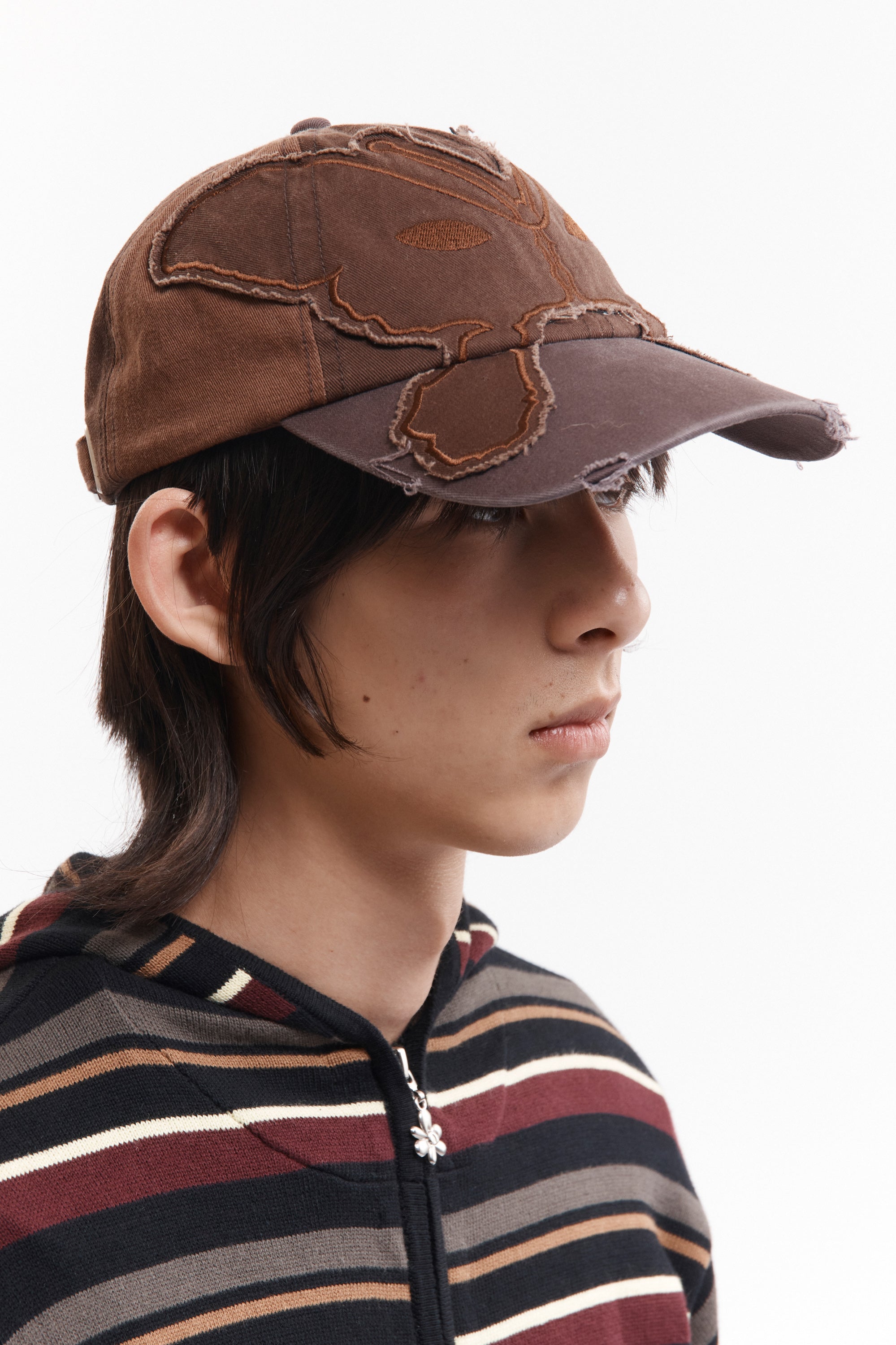 Alien Butterfly Tonal Baseball Cap - Brown