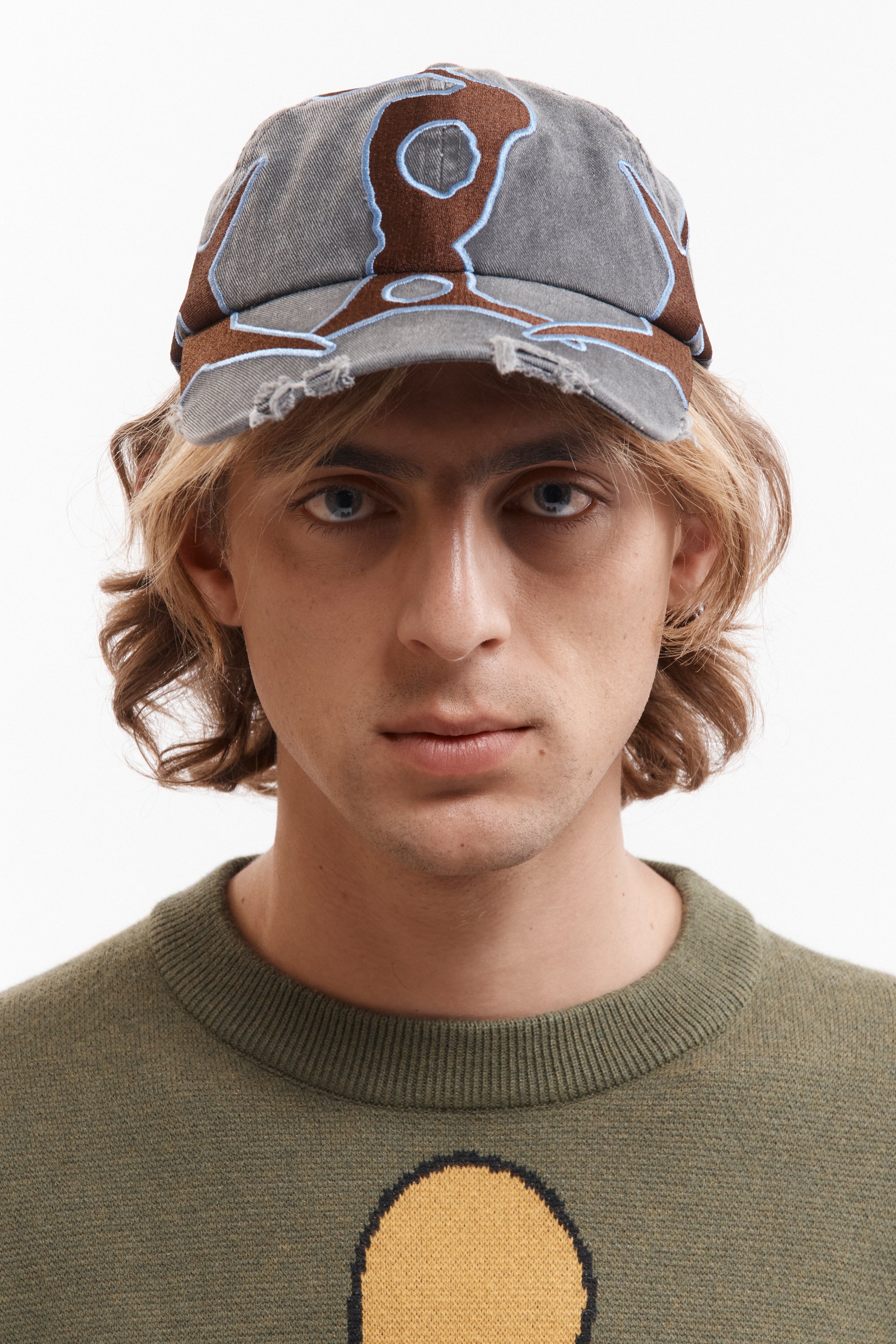 Outline Logo Cap - Black Wash