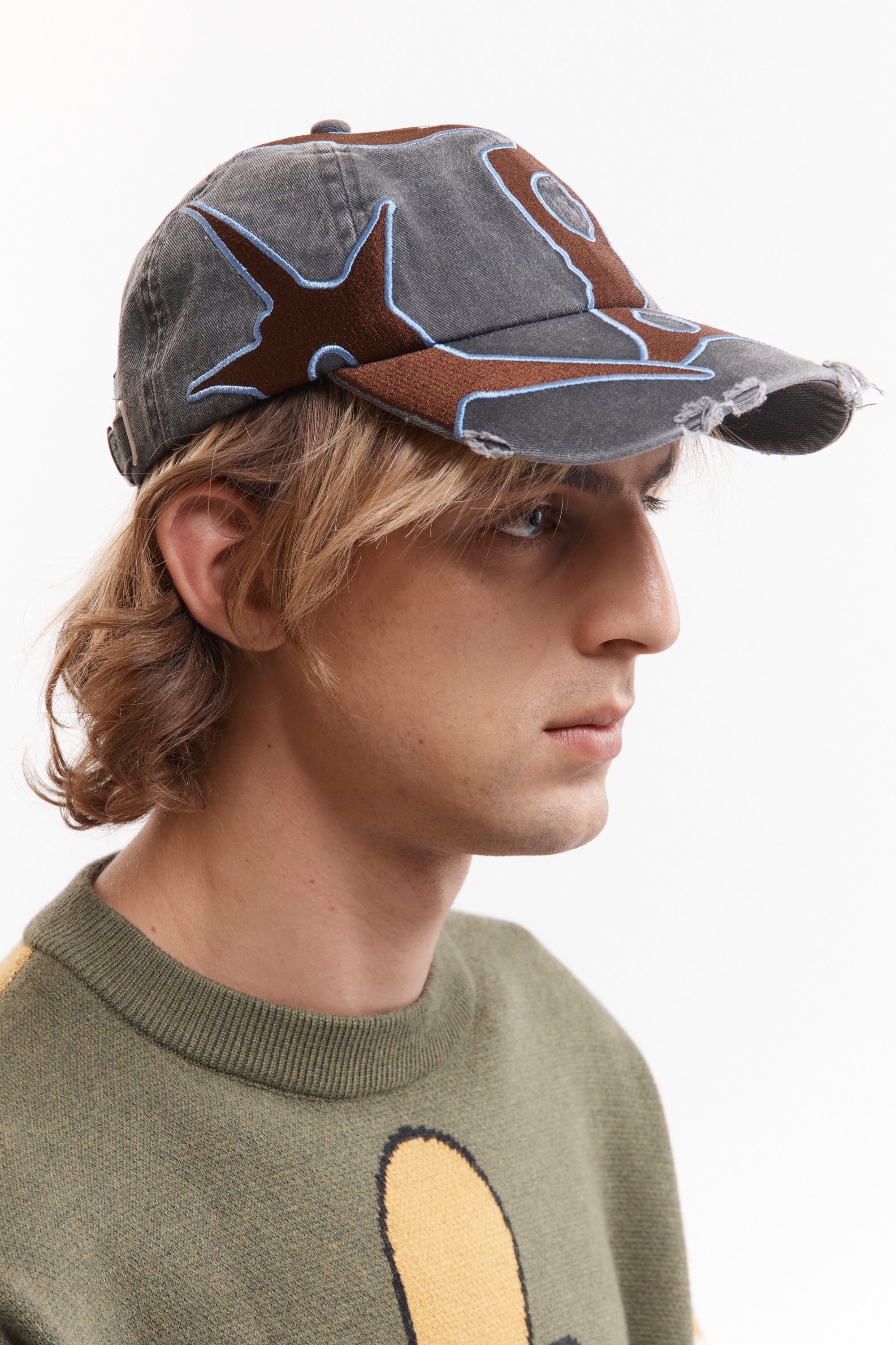 Outline Logo Cap - Black Wash