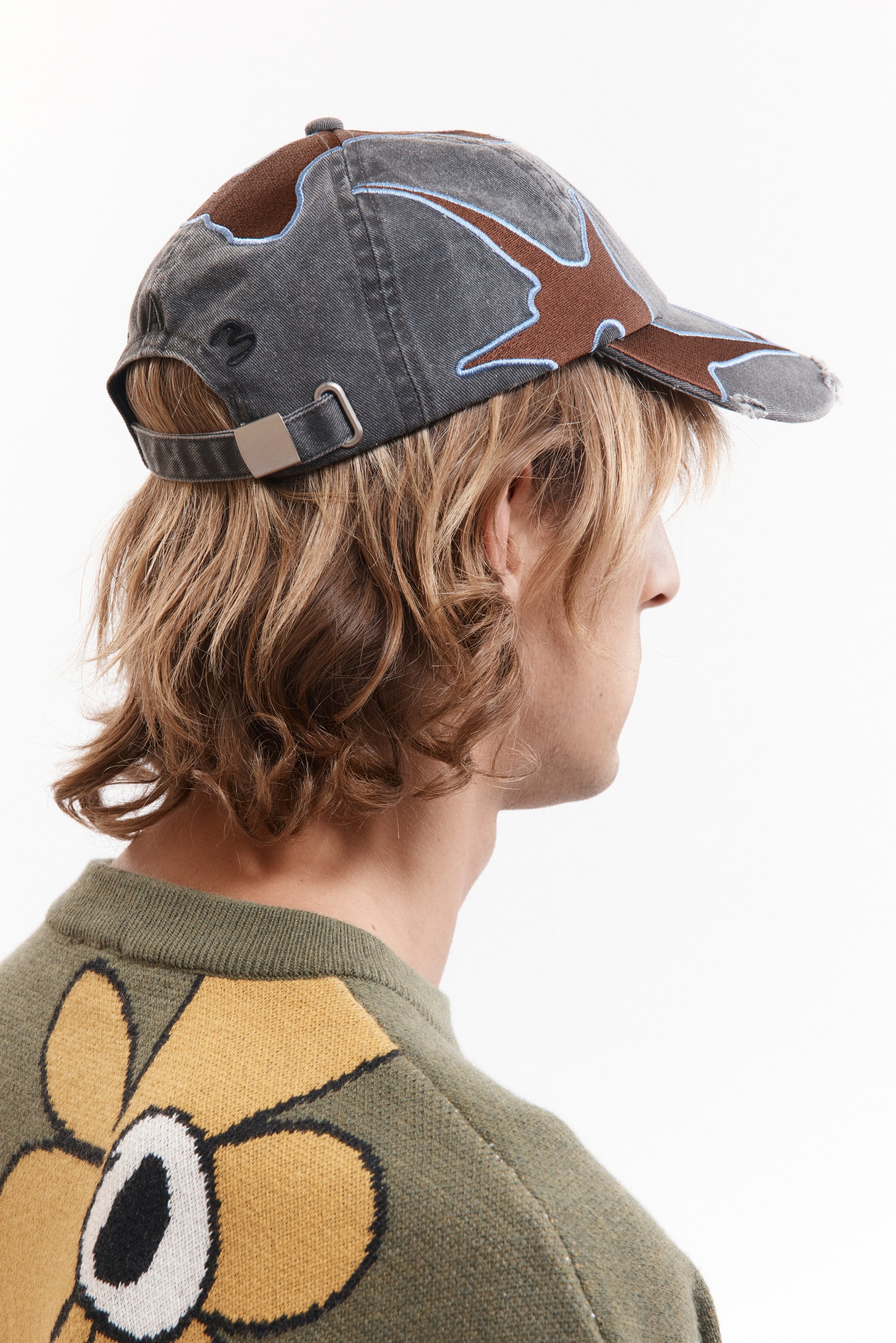 Outline Logo Cap - Black Wash