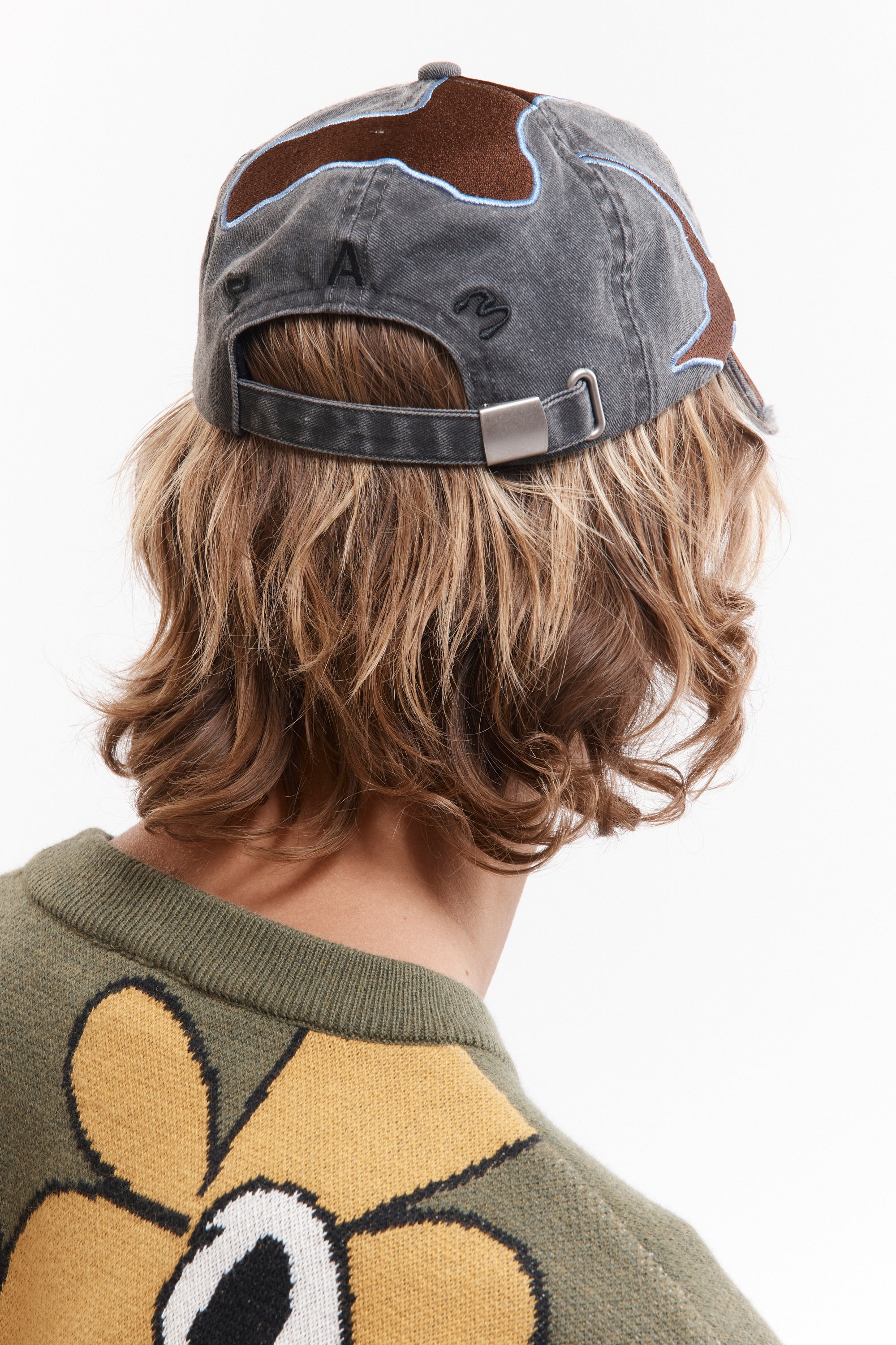 Outline Logo Cap - Black Wash
