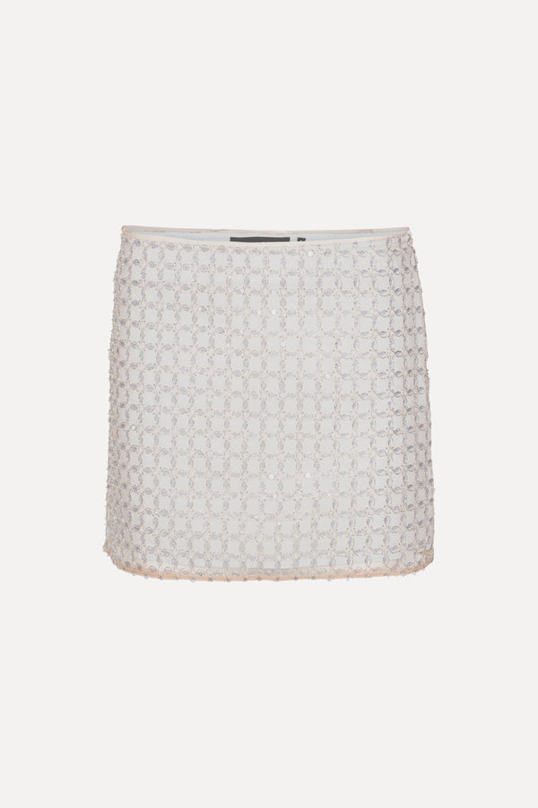 ROTATE Beaded Mini Skirt