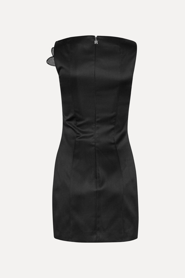 ROTATE Satin Flower Dress