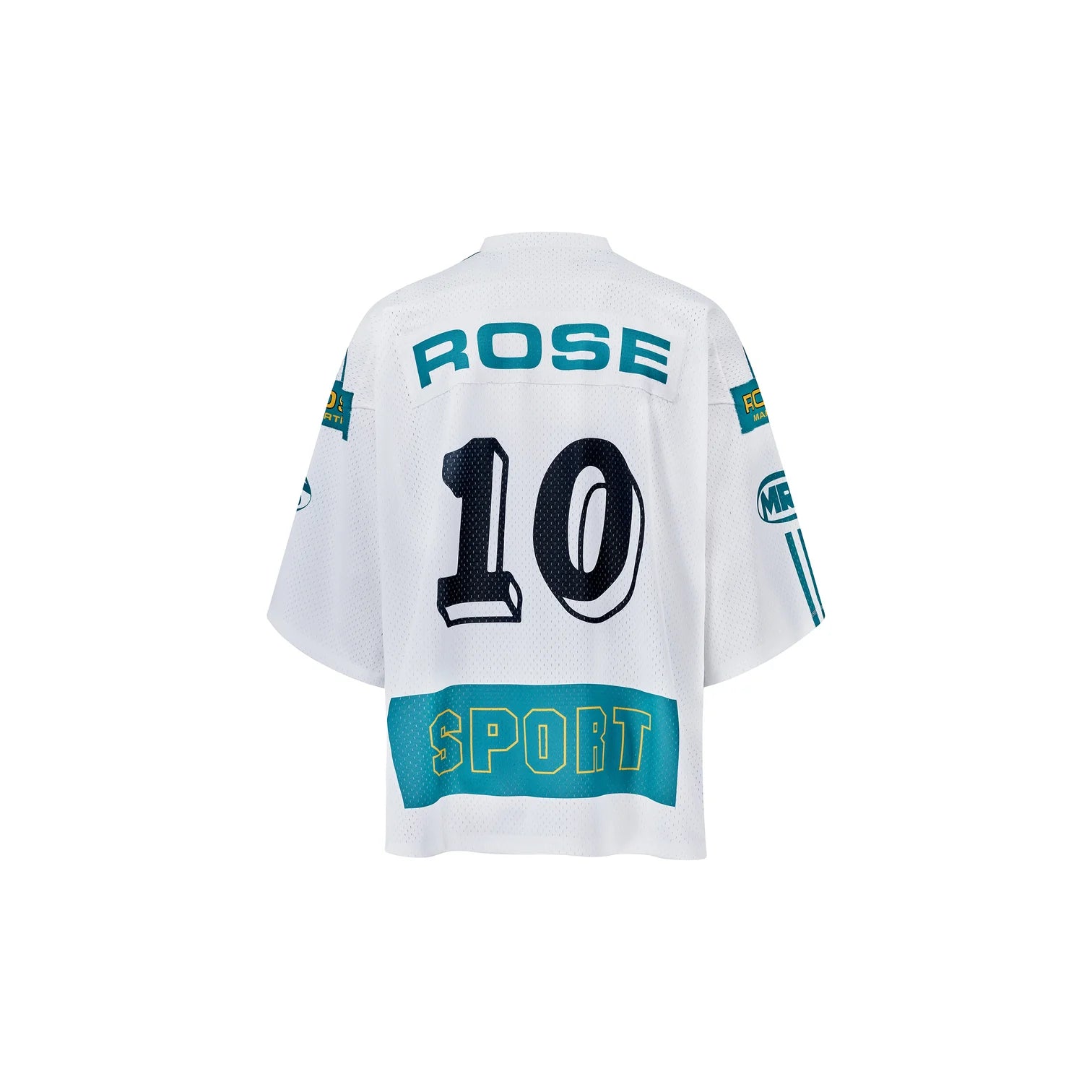 MARTINE ROSE Oversized Football Top - White