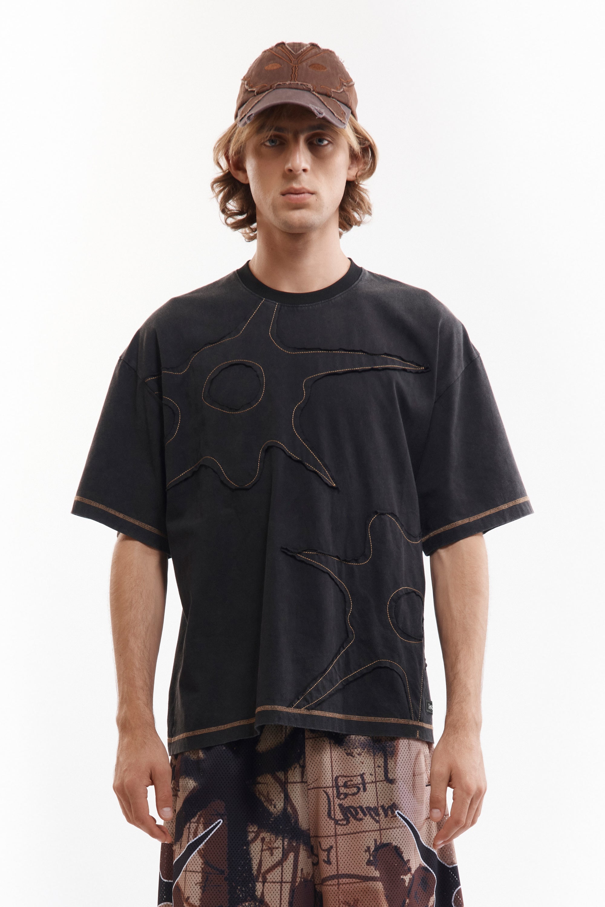 A Stitch in Time Specialty SS Top - Black Wash