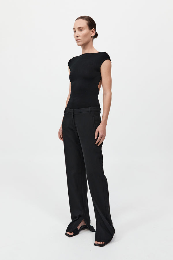 ST. AGNI 90'S Leg Pants - Black