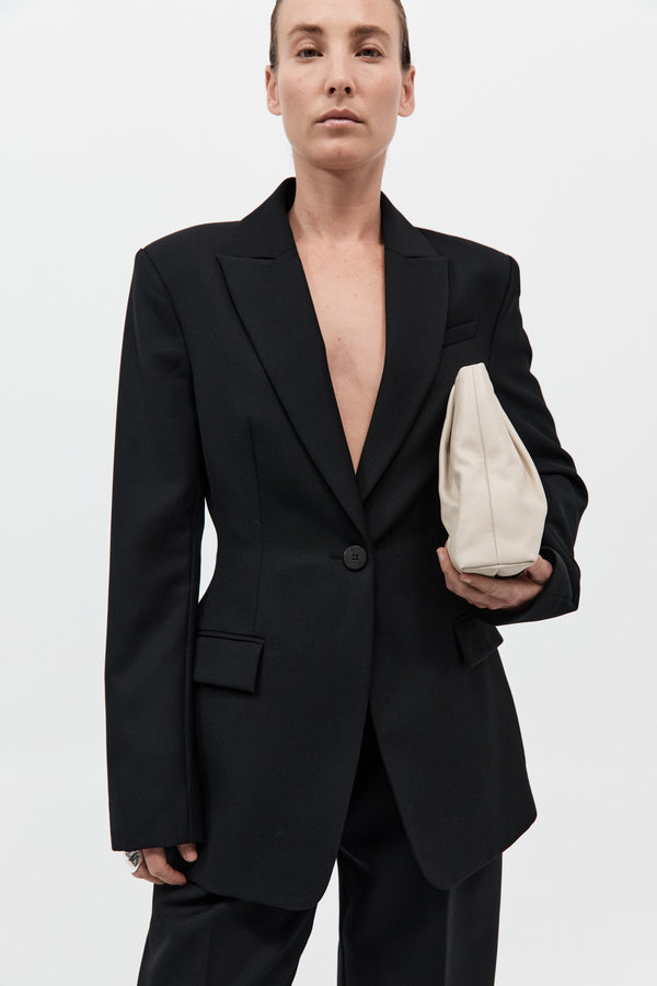 ST. AGNI Soft Tuck Clutch - Creme
