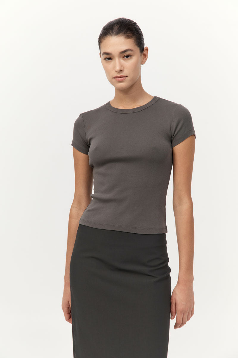 ST. AGNI Organic Cotton Baby Tee - Khaki