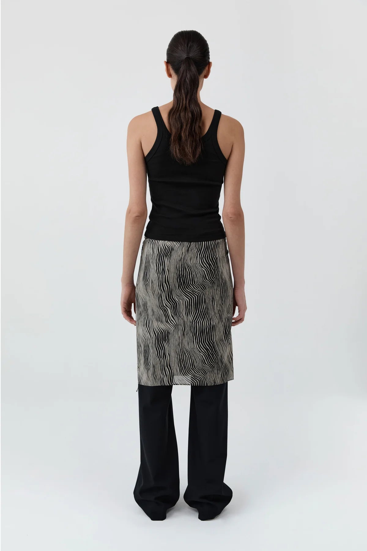 Savannah Silk Wrap Skirt - Sand