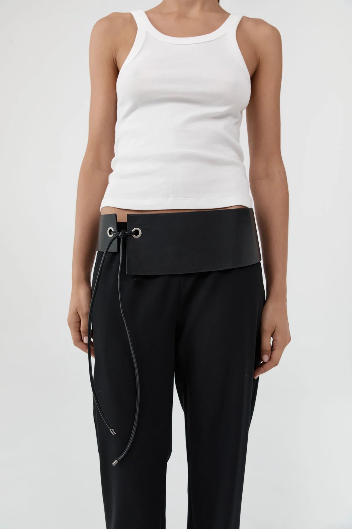Asymmetric Belt - Black