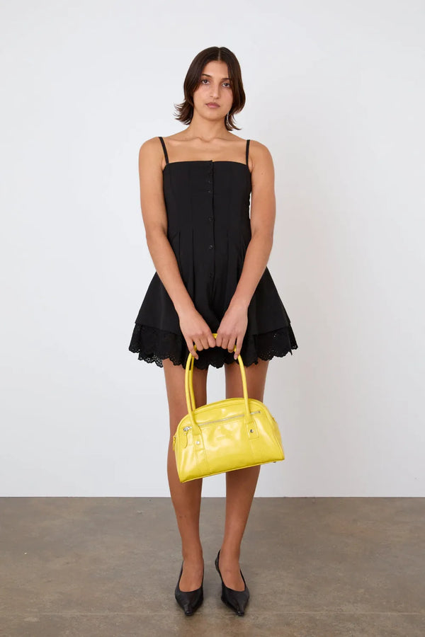 PEACHY DEN Bowler Bag Mini - Banana