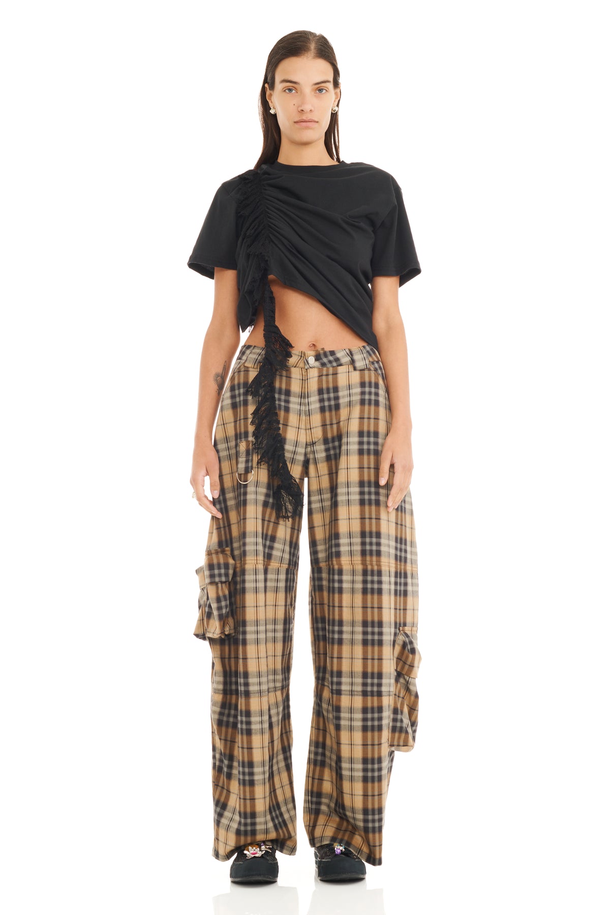 Lawn Cargo Pant - Smog Plaid