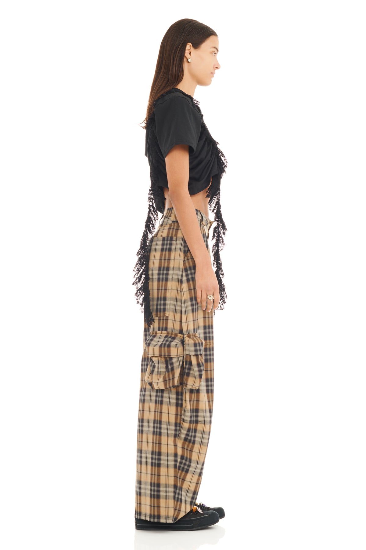 Lawn Cargo Pant - Smog Plaid
