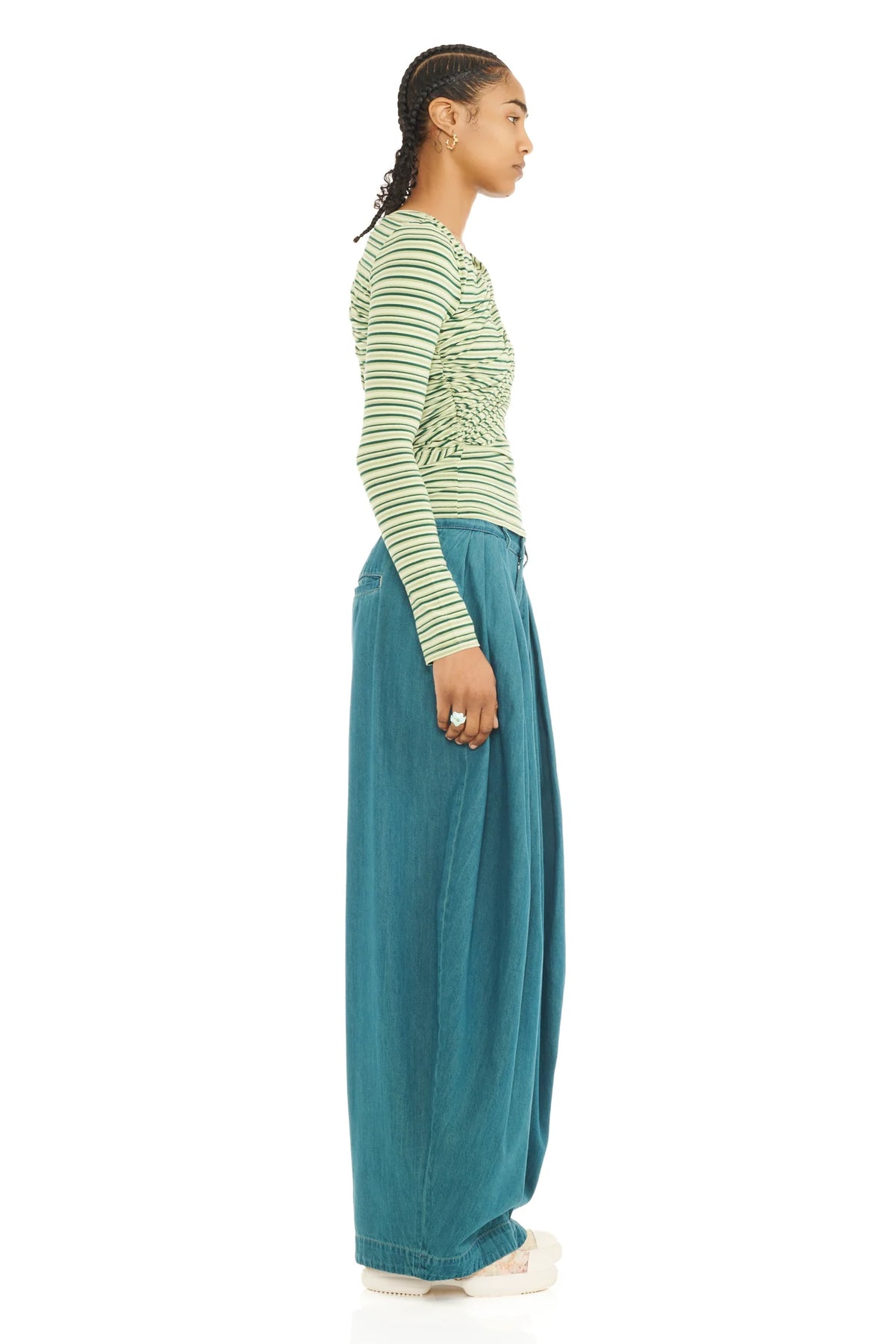 Wrapped Cardio Crew - Green Stripe