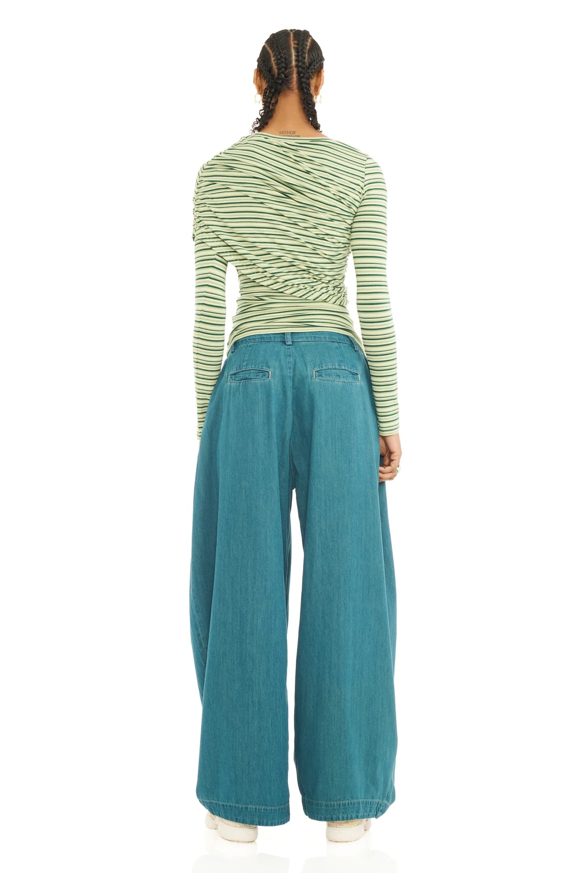 Wrapped Cardio Crew - Green Stripe