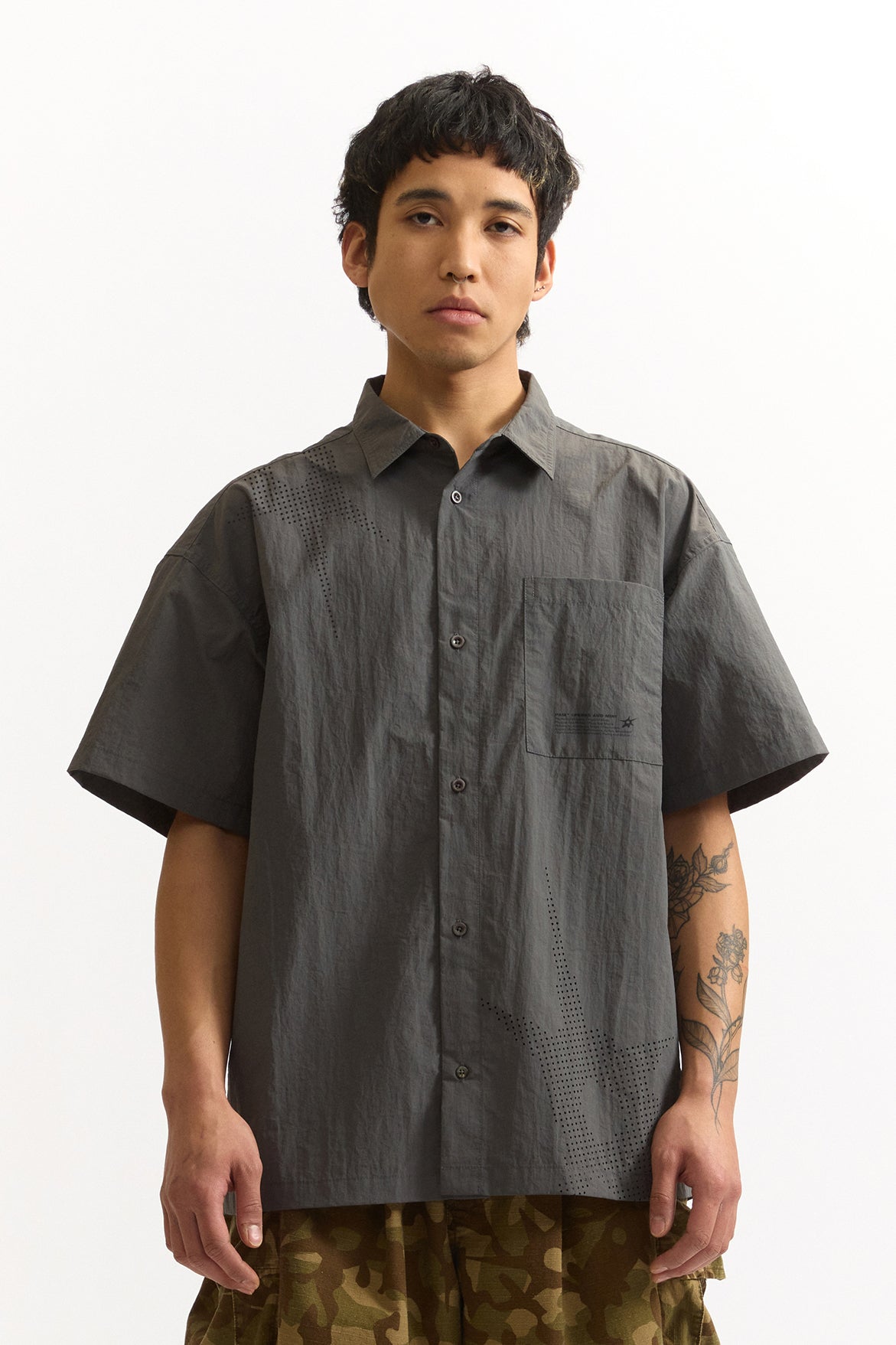 Trick Of Light Shirt - Steel Grey