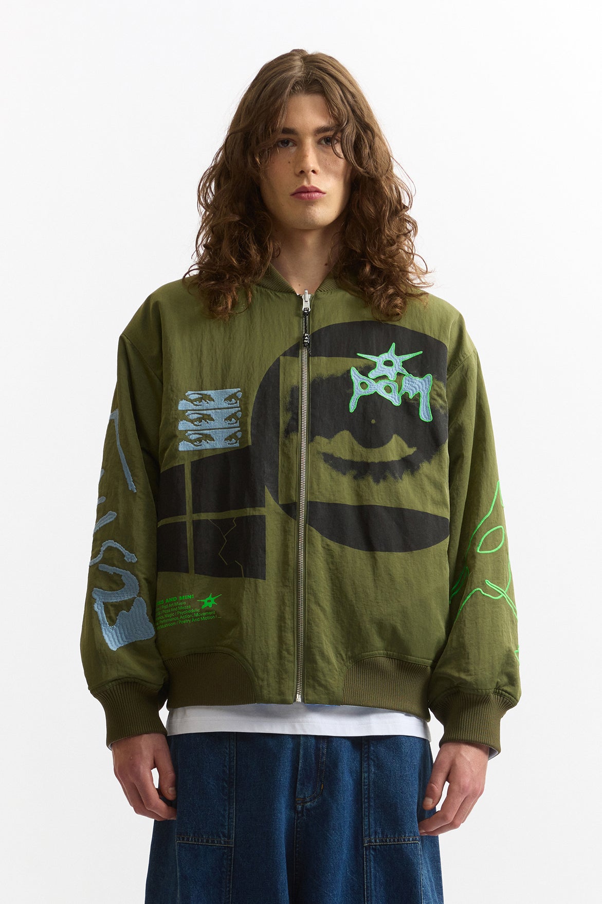 The Eyes Of The Soul Bomber Jacket - Army Green