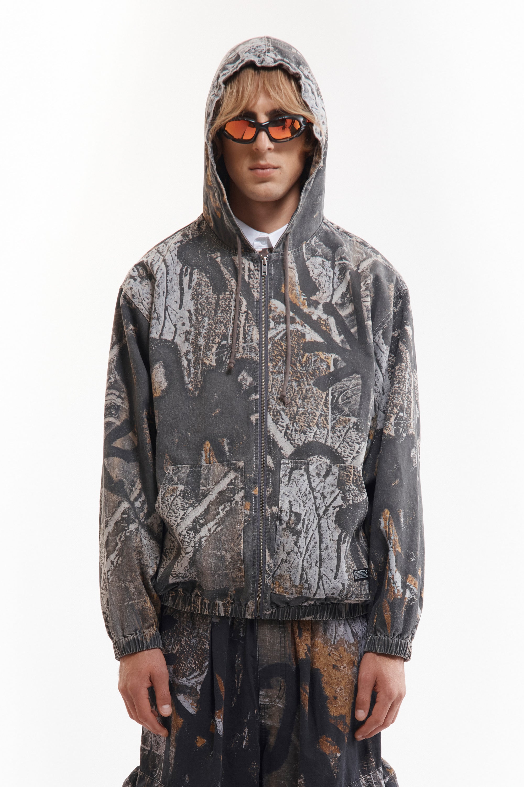 Murus Hooded Work Jacket - Shadows