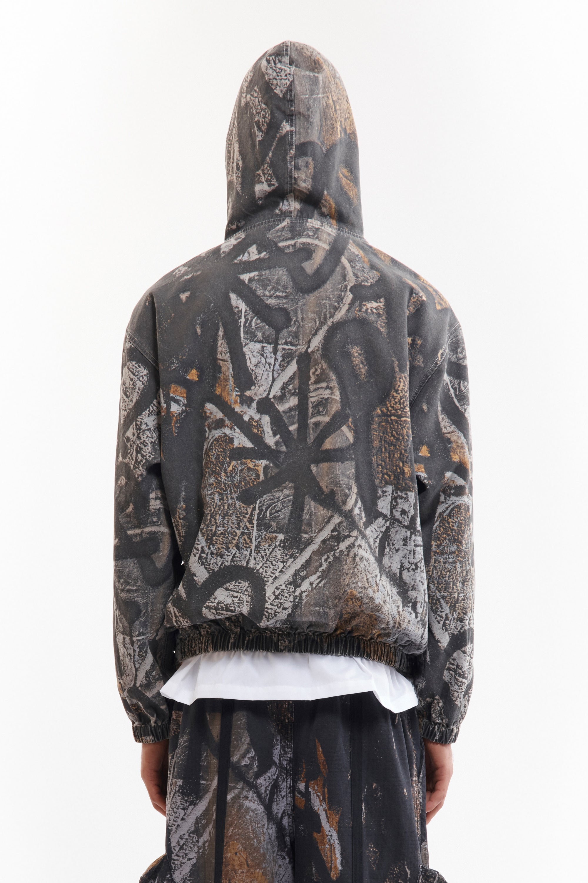 Murus Hooded Work Jacket - Shadows