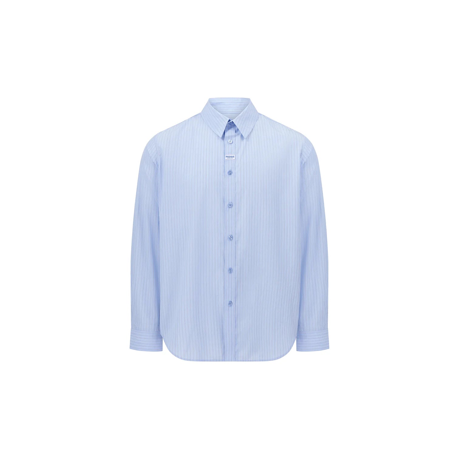 MARTINE ROSE Classic Shirt - Blue White Stripe