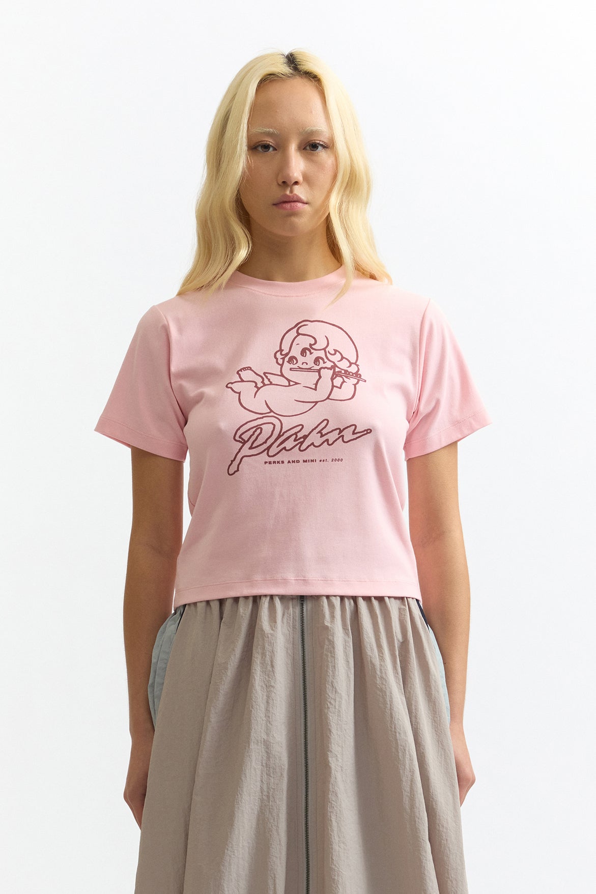 Flutes Of Pan Shrunk Tee - Pink Blush