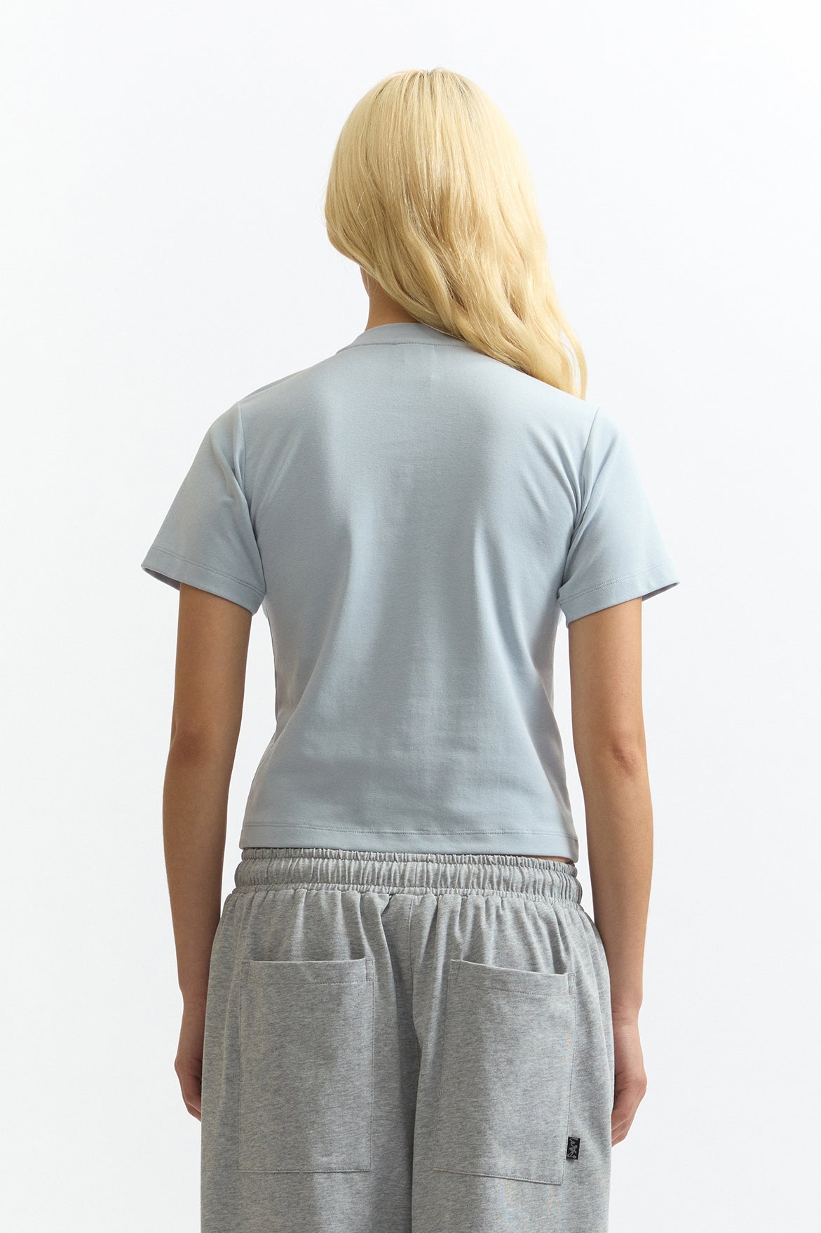 Martar Shrunk Tee - Misty Blue