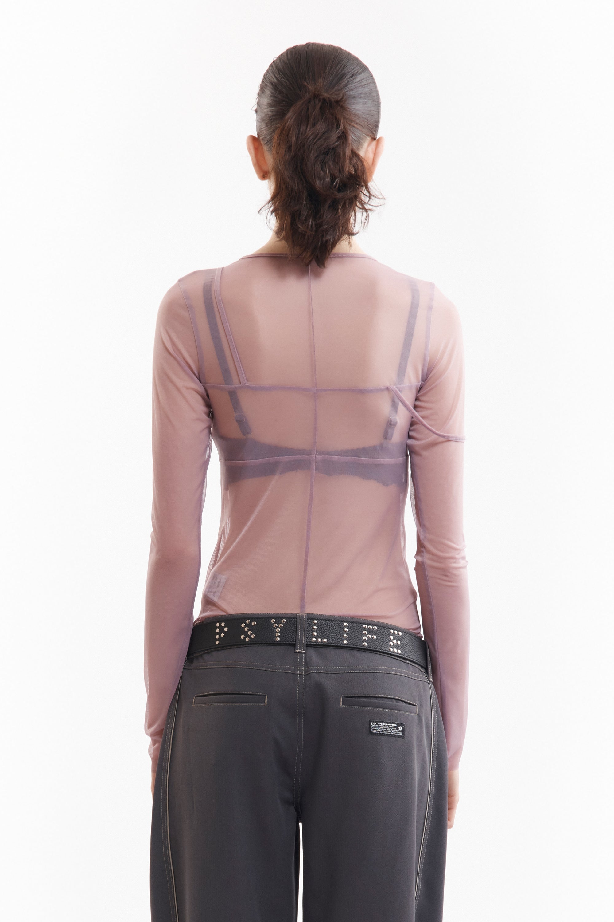 Mesh Holiday LS Top - Blush