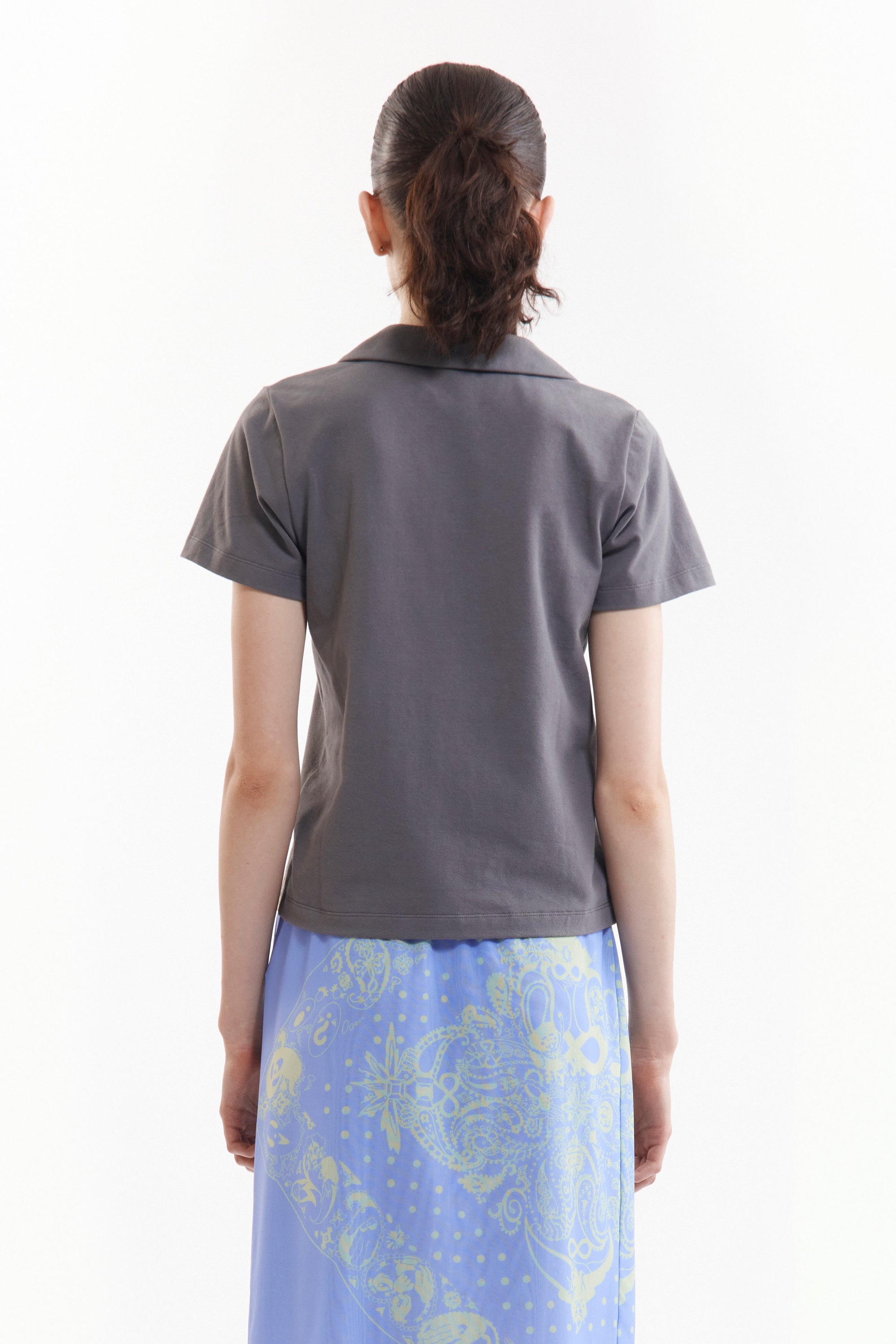 Sash Coco Star Stretch SS Shirt - Charcoal