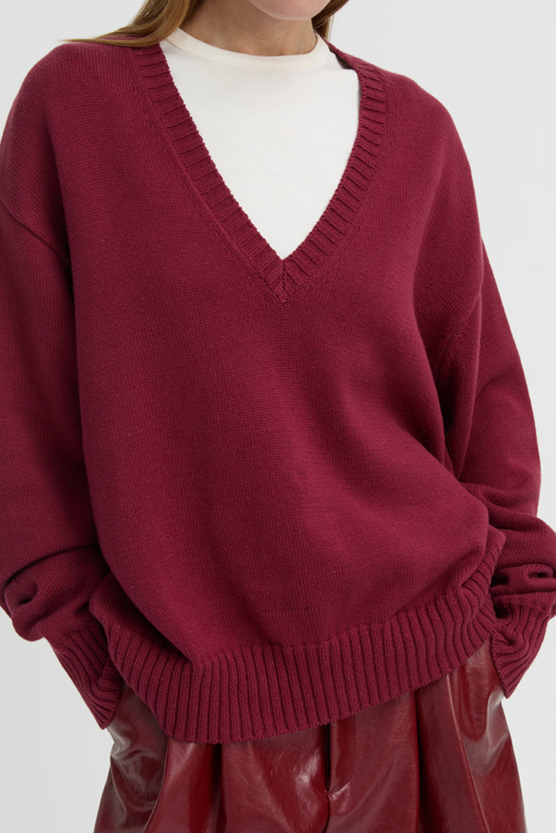 BLANCA Elowen Sweater - Burgundy