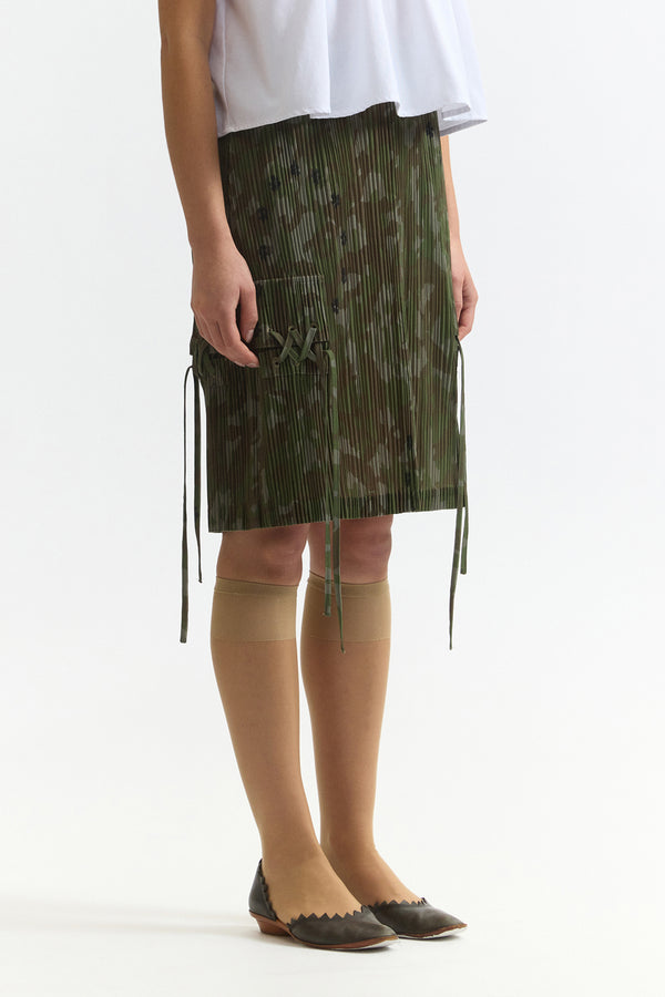 Oakleaf Pleated Skirt - Camo