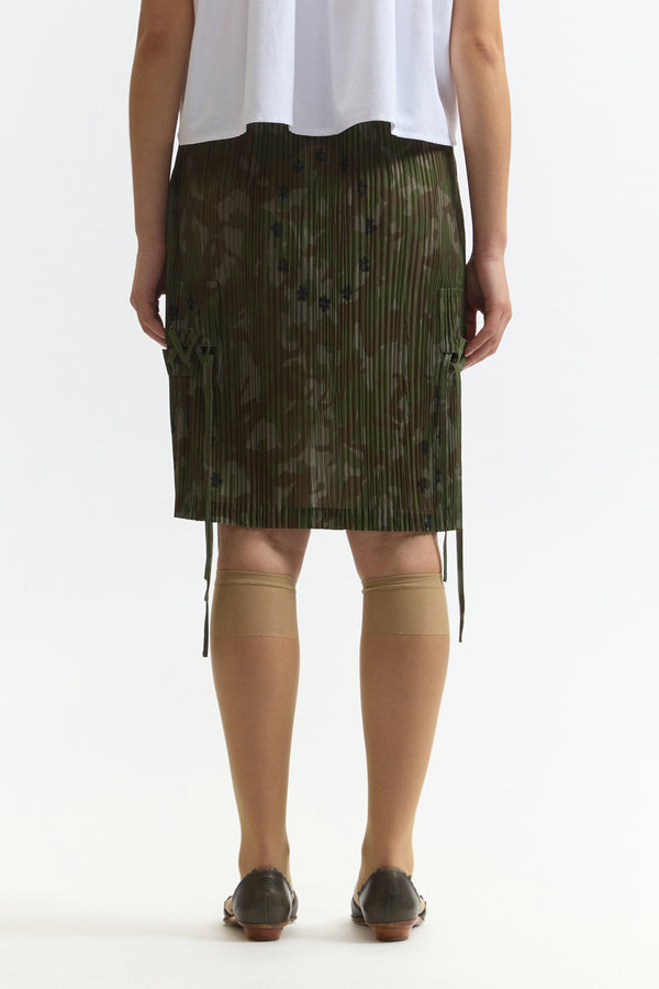 Oakleaf Pleated Skirt - Camo