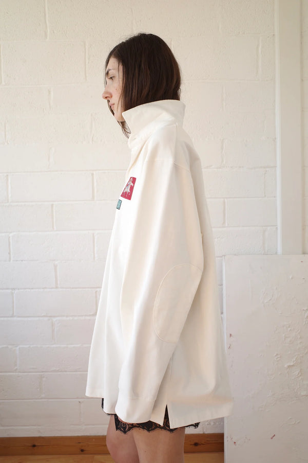 CONNER IVES Oversized Rugby Shirt - White